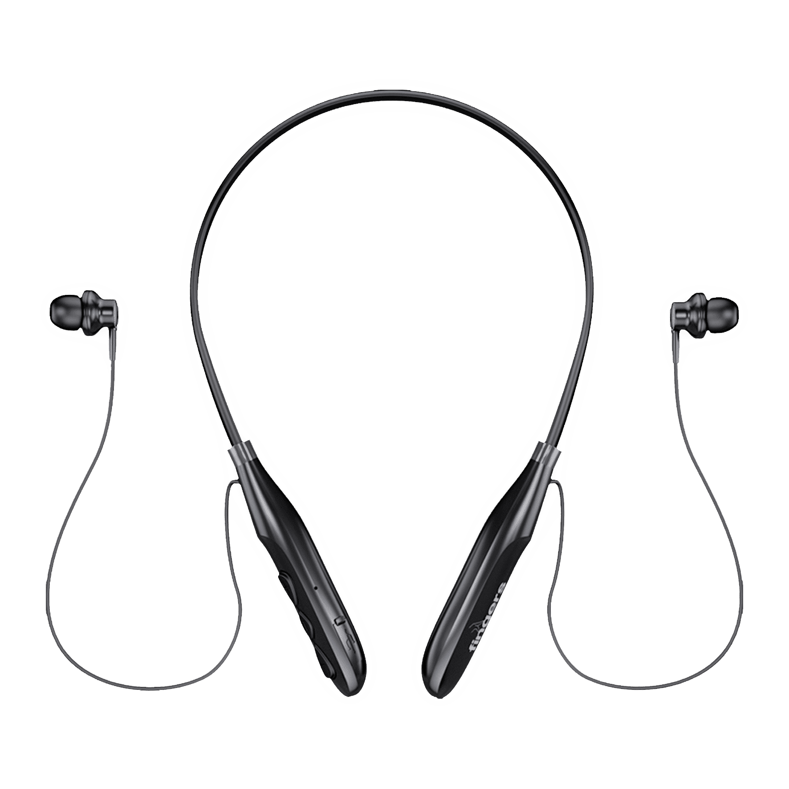 fingers 30 HR Neckband (Sweat & Water Resistant, 30 Hours Playtime, Black)_5