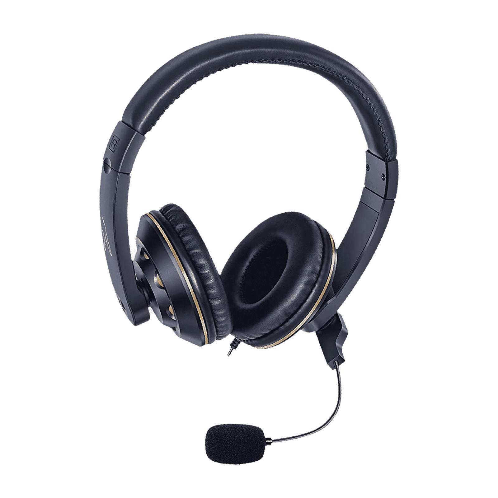 fingers USB-Tonic H9 Wired Gaming Headset (Adjustable Mic, On Ear, Black/Gold)_1