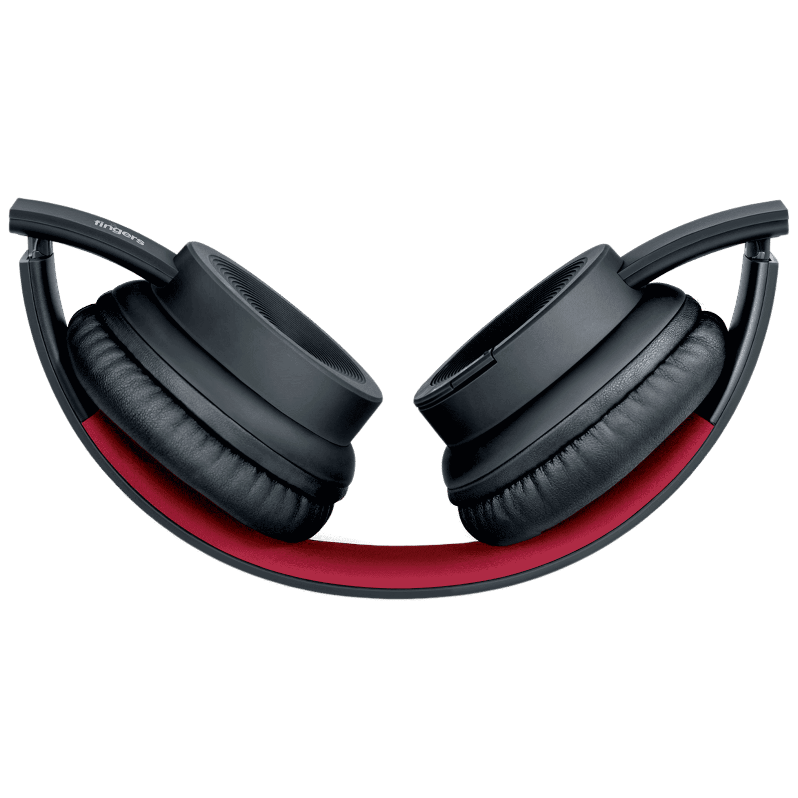 fingers Rock-N-Roll H2 Bluetooth Headphone with Mic (9 Hours Playback, On Ear, Soft Black/Rich Red) fingers Rock-N-Roll H2 Bluetooth Headphone with Mic (9 Hours Playback, On Ear, Soft Black/Rich Red)_3