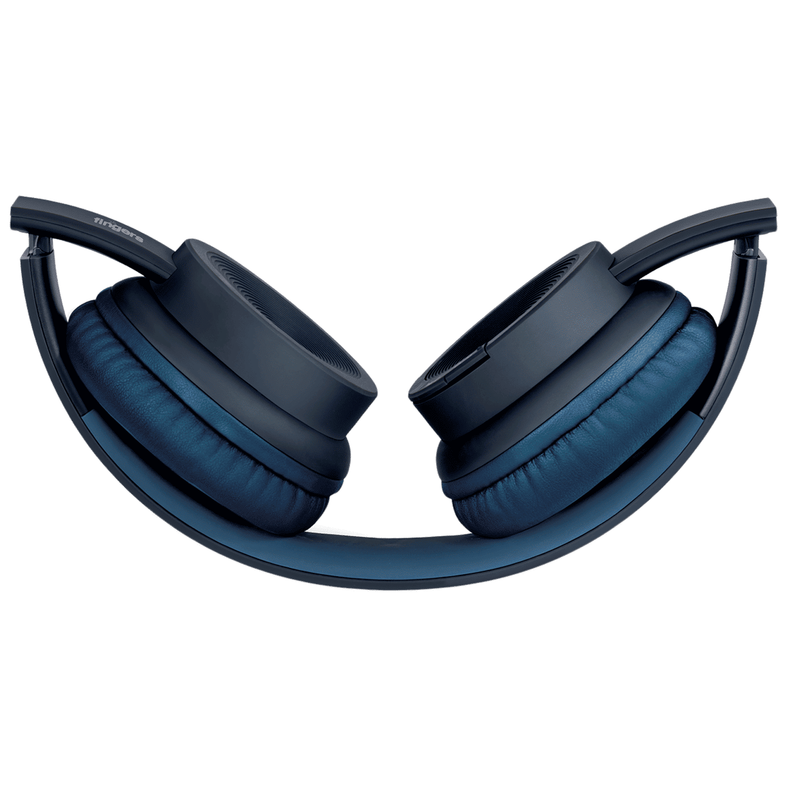 fingers Rock-n-Roll H2 Bluetooth Headphone with Mic (Foldable Design, On Ear, Oxford Blue)_3