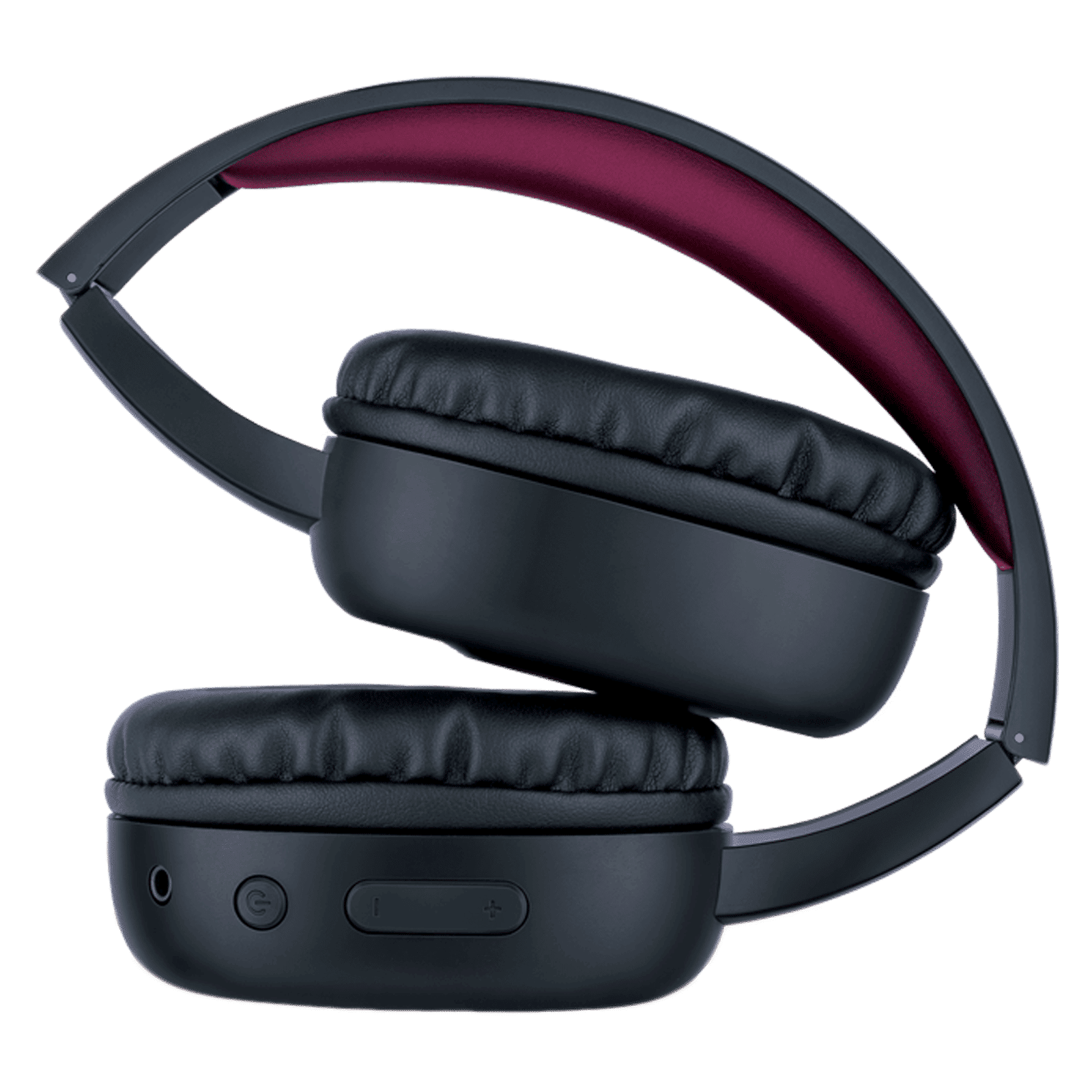 fingers Rock-n-Roll Lounge Bluetooth Headset with Mic (10 Hours Playtime, On Ear, Rich Black/Wine)_4