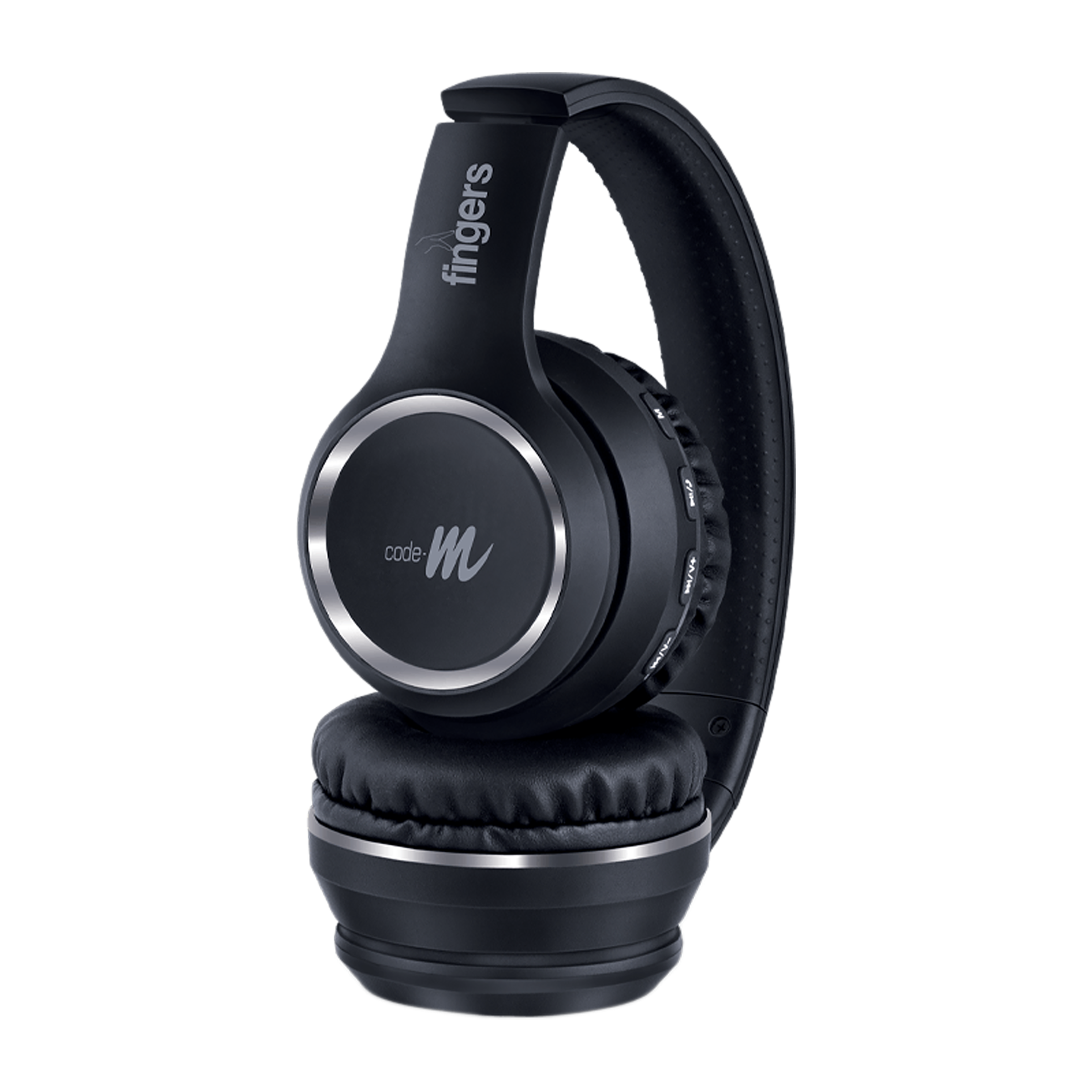 fingers Tap-2-Beat Bluetooth Headphone with Mic (Majestic Bass, On Ear, Jet Black)_1