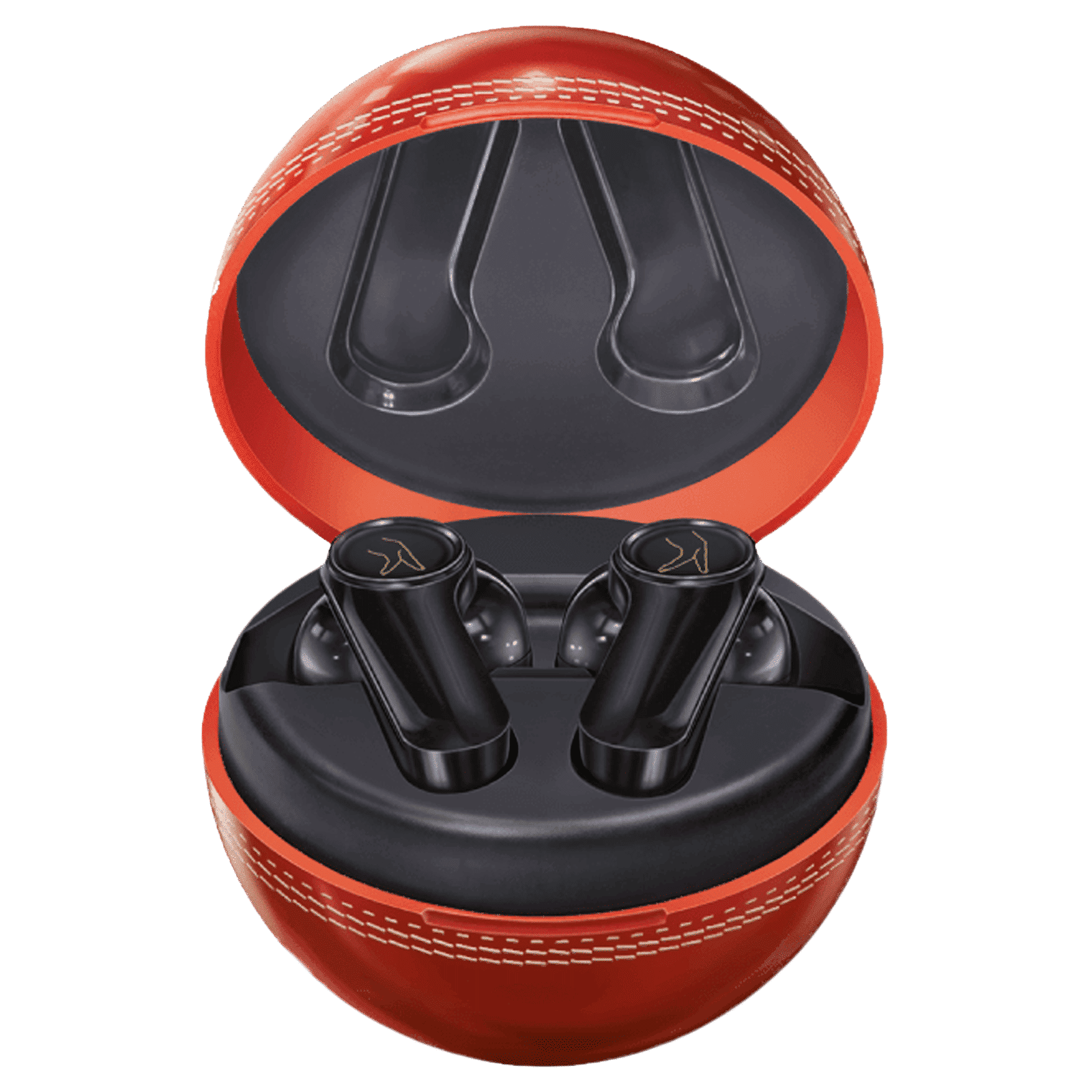 fingers Yorker TWS Earbuds with Surround Noise Cancellation (Sweatproof, 17.5 Hours Playback, Cherry Red/Black)_1