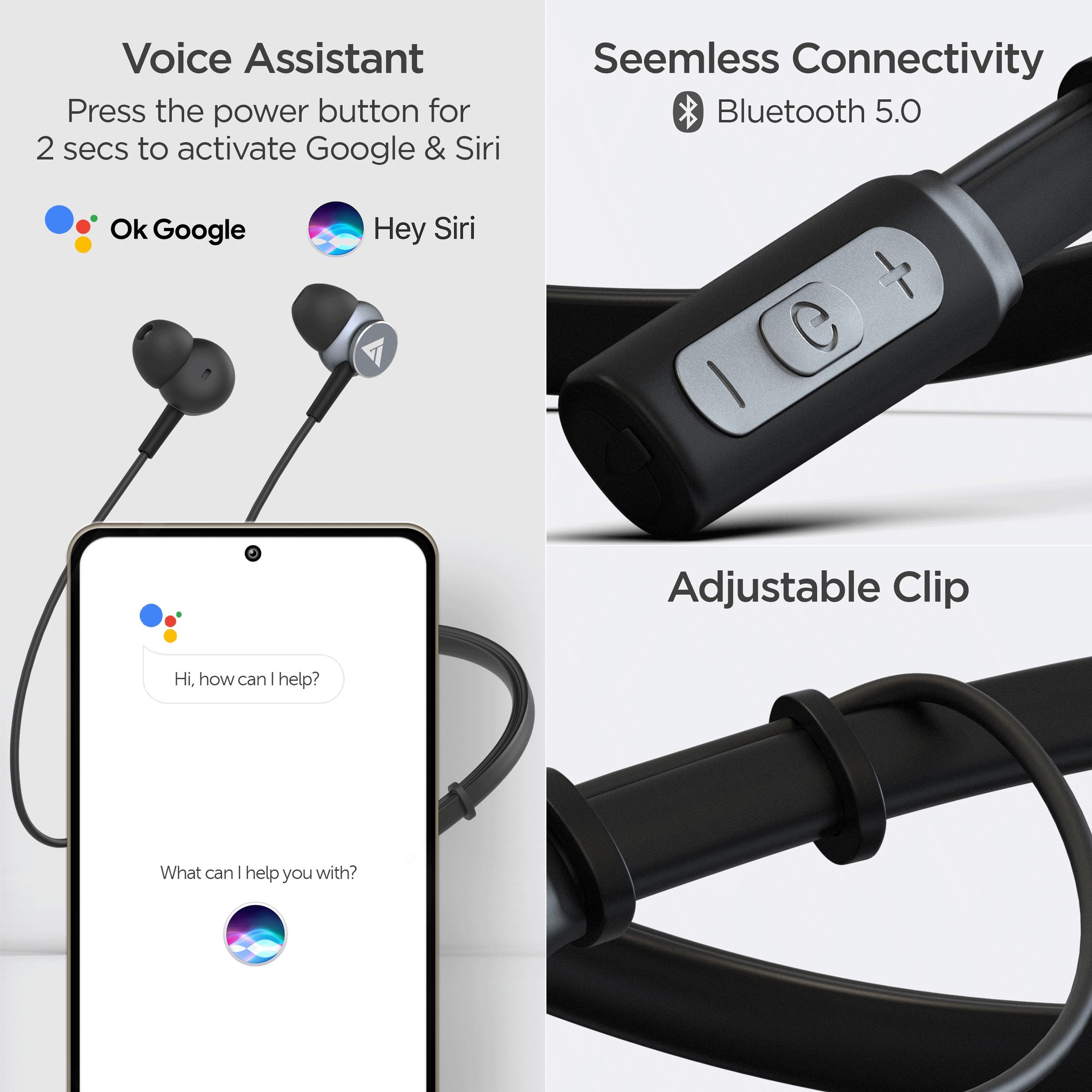 GOBOULT ProBass Curve BA-RD-Curve Neckband with Passive Noise Cancellation (IPX5 Water Resistant, Google & Siri Compatibility, Black)_8