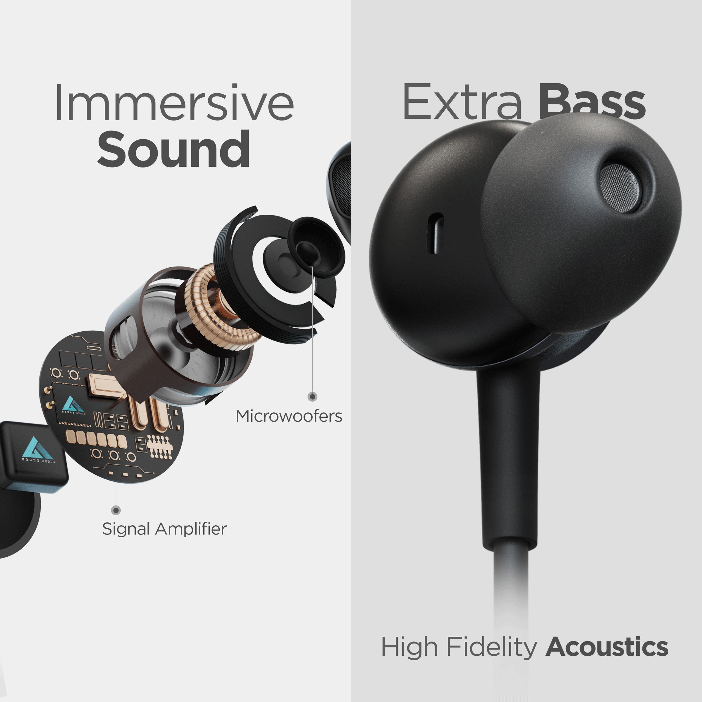 GOBOULT ProBass Curve BA-RD-Curve Neckband with Passive Noise Cancellation (IPX5 Water Resistant, Google & Siri Compatibility, Black)_6