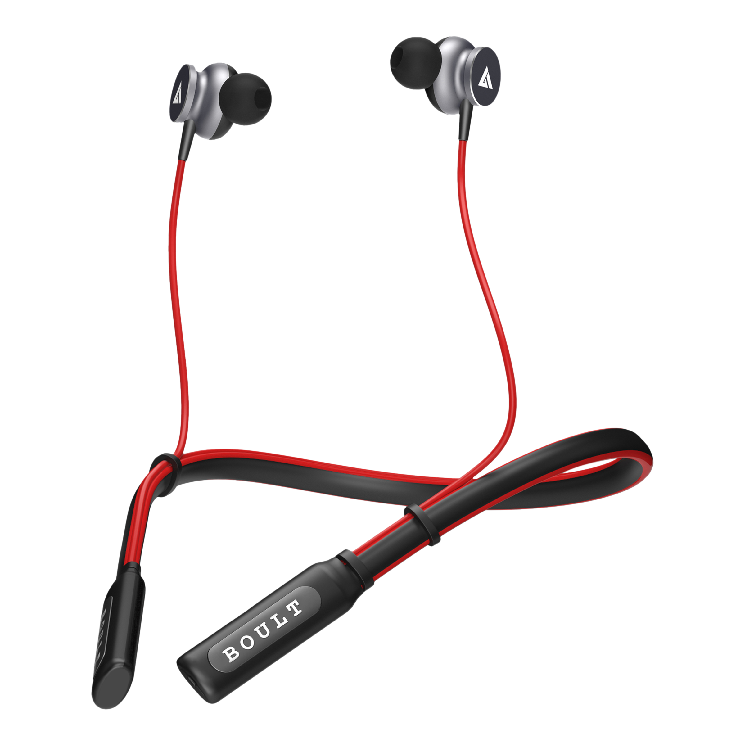 GOBOULT ProBass Curve BA-RD-Curve Neckband with Passive Noise Cancellation (IPX5 Water Resistant, Google & Siri Compatibility, Red)_1