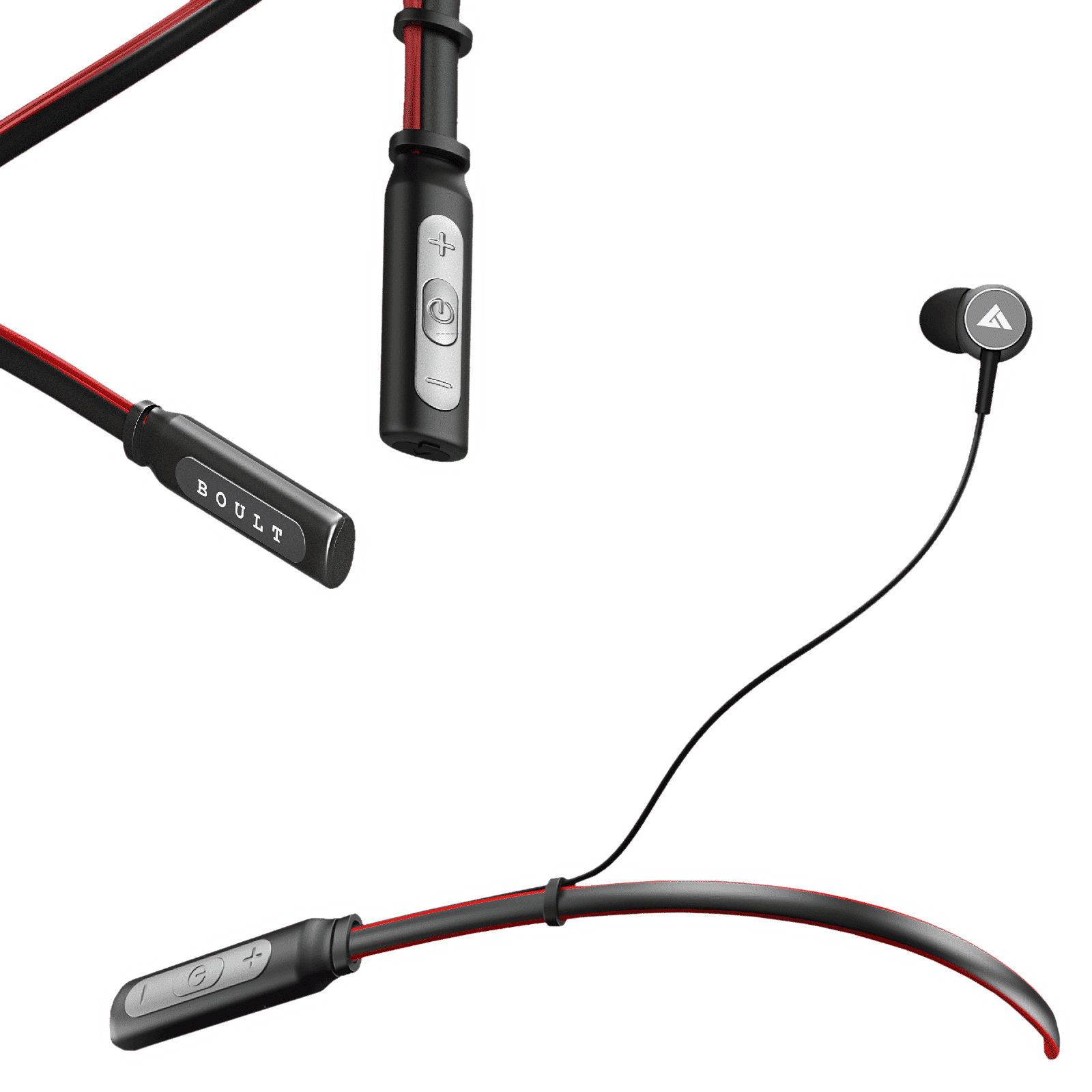 GOBOULT ProBass Curve BA-RD-Curve Neckband with Passive Noise Cancellation (IPX5 Water Resistant, Google & Siri Compatibility, Red)_4