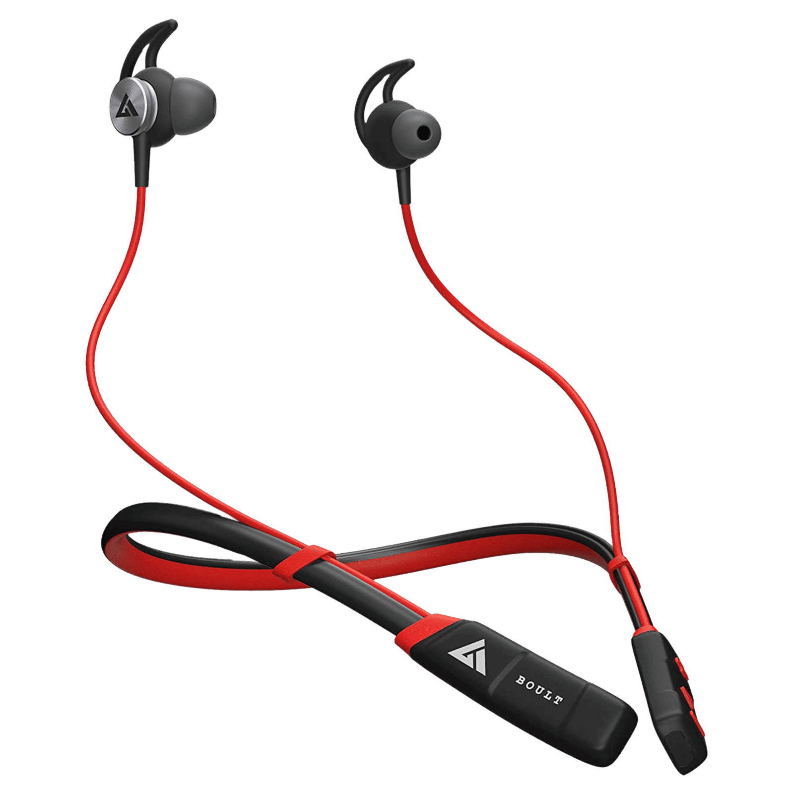 GOBOULT ProBass Curve Pro BA-RD-CurvePro Neckband with Noise Isolation (IPX5 Sweat & Water Resistant, Google & Siri Compatibility, Red)_1