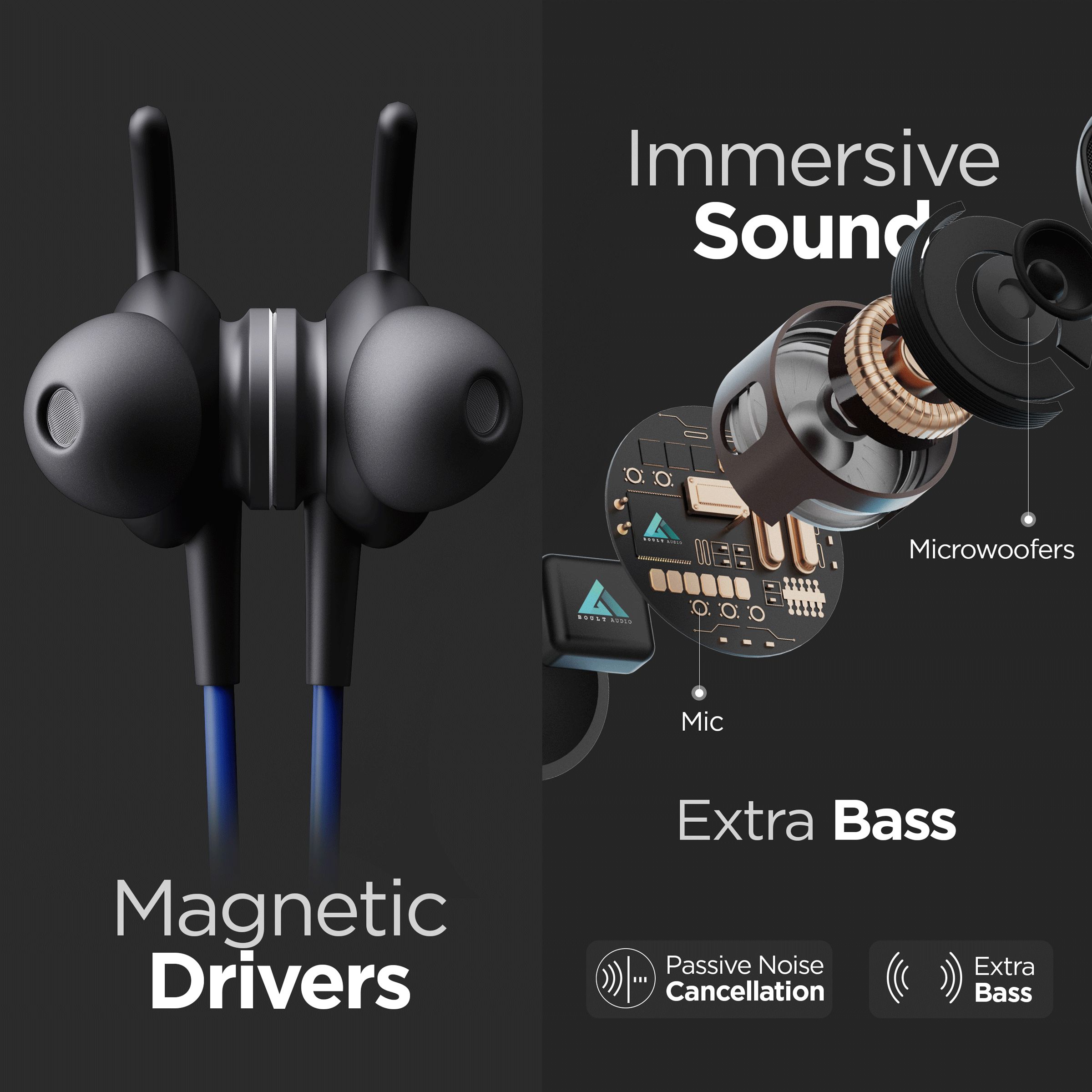 GOBOULT ProBass Escape Neckband with Passive Noise Cancellation (IPX5 Water Resistant, Upto 10 Hours Playback, Blue) GOBOULT ProBass Escape Neckband with Passive Noise Cancellation (IPX5 Water Resistant, Upto 10 Hours Playback, Blue)_8