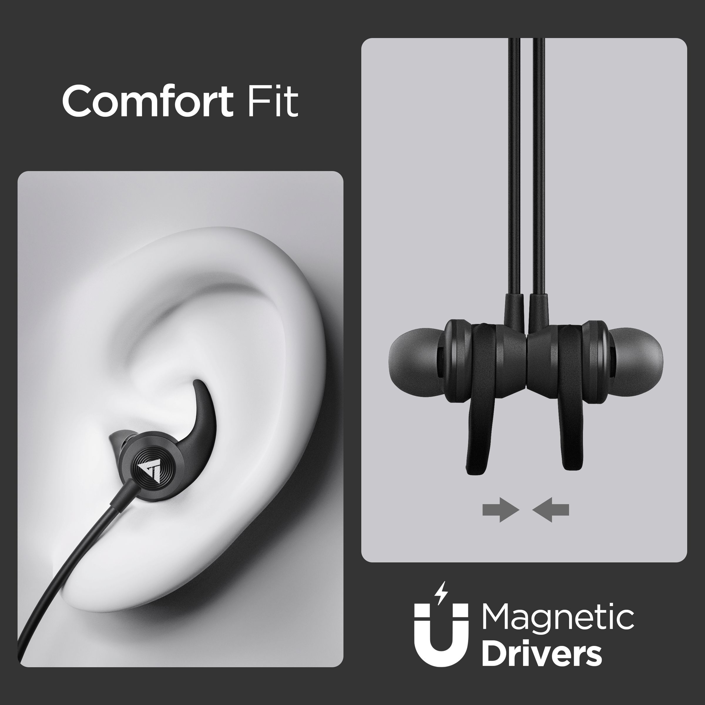 GOBOULT Probass X1-WL BA-RD-X1-WL Neckband with Noise Isolation (IPX5 Sweat & Water Resistant, Google & Siri Compatibility, Black)_9