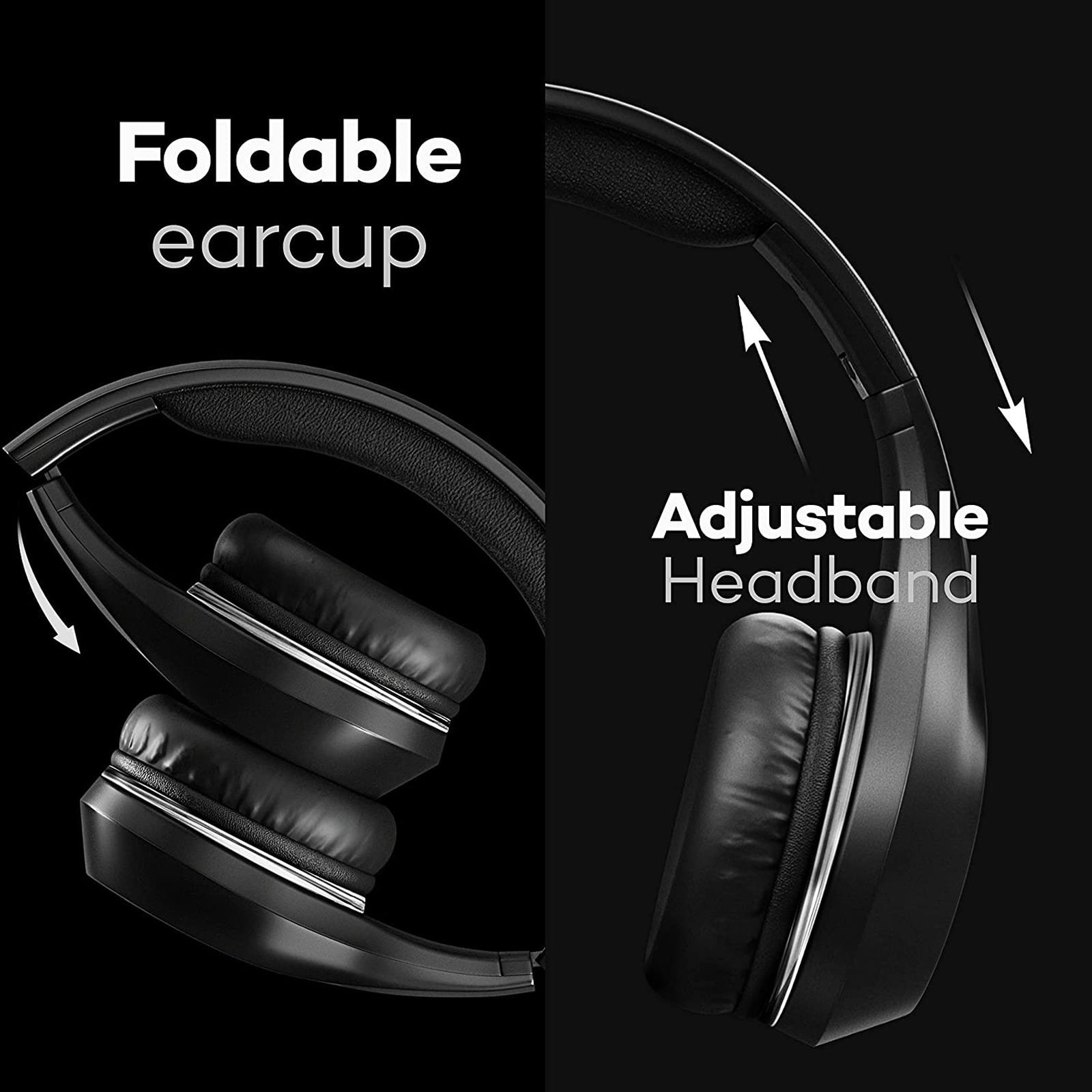 GOBOULT ProBass FluidX BA-RD-FluidX On-Ear Wireless Headphones with Mic (Voice Assistant, Black)_6