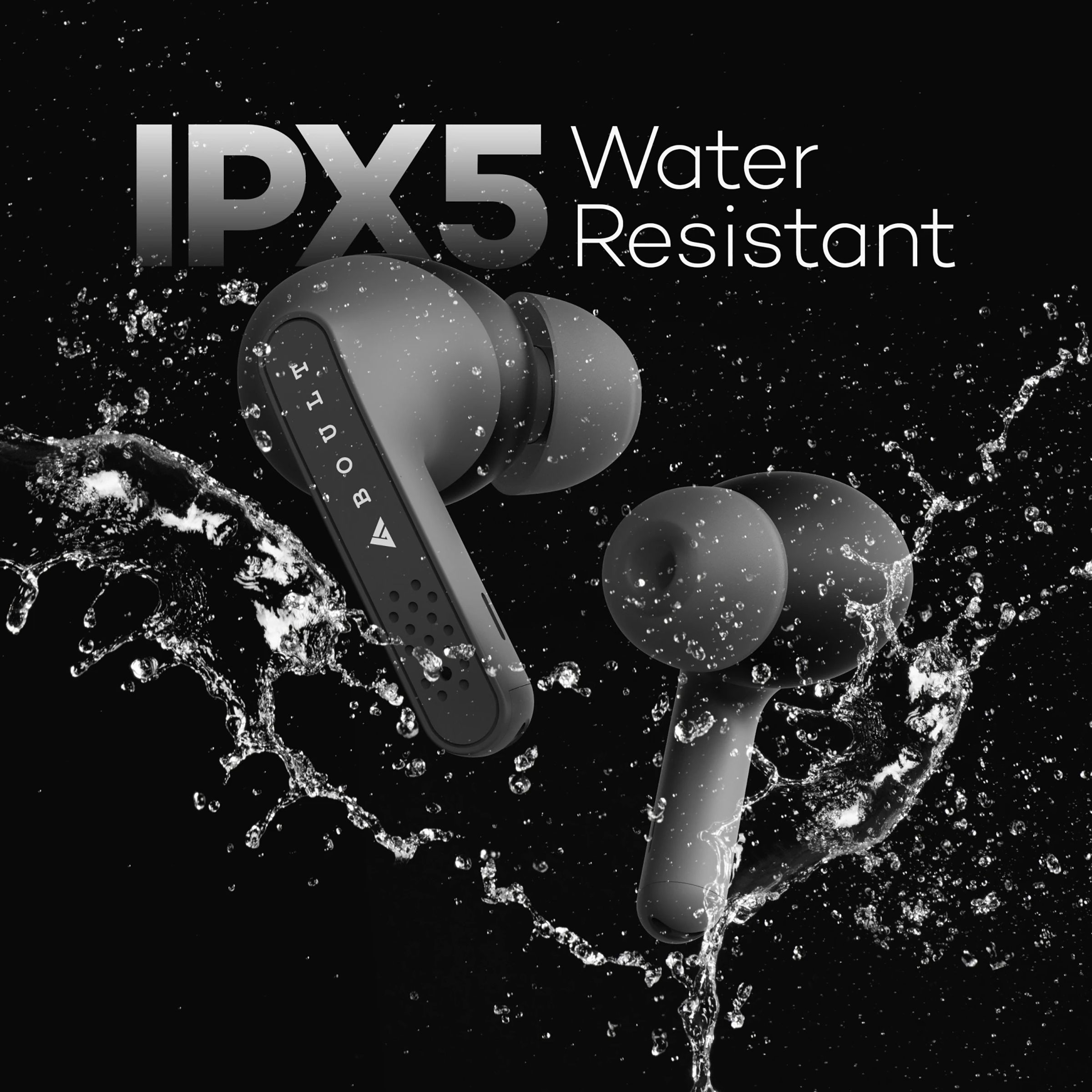 GOBOULT AirBass GearPods BA-RD-GearPods In-Ear Truly Wireless Earbuds With Mic (Bluetooth 5.0, Touch Control, Black)_5