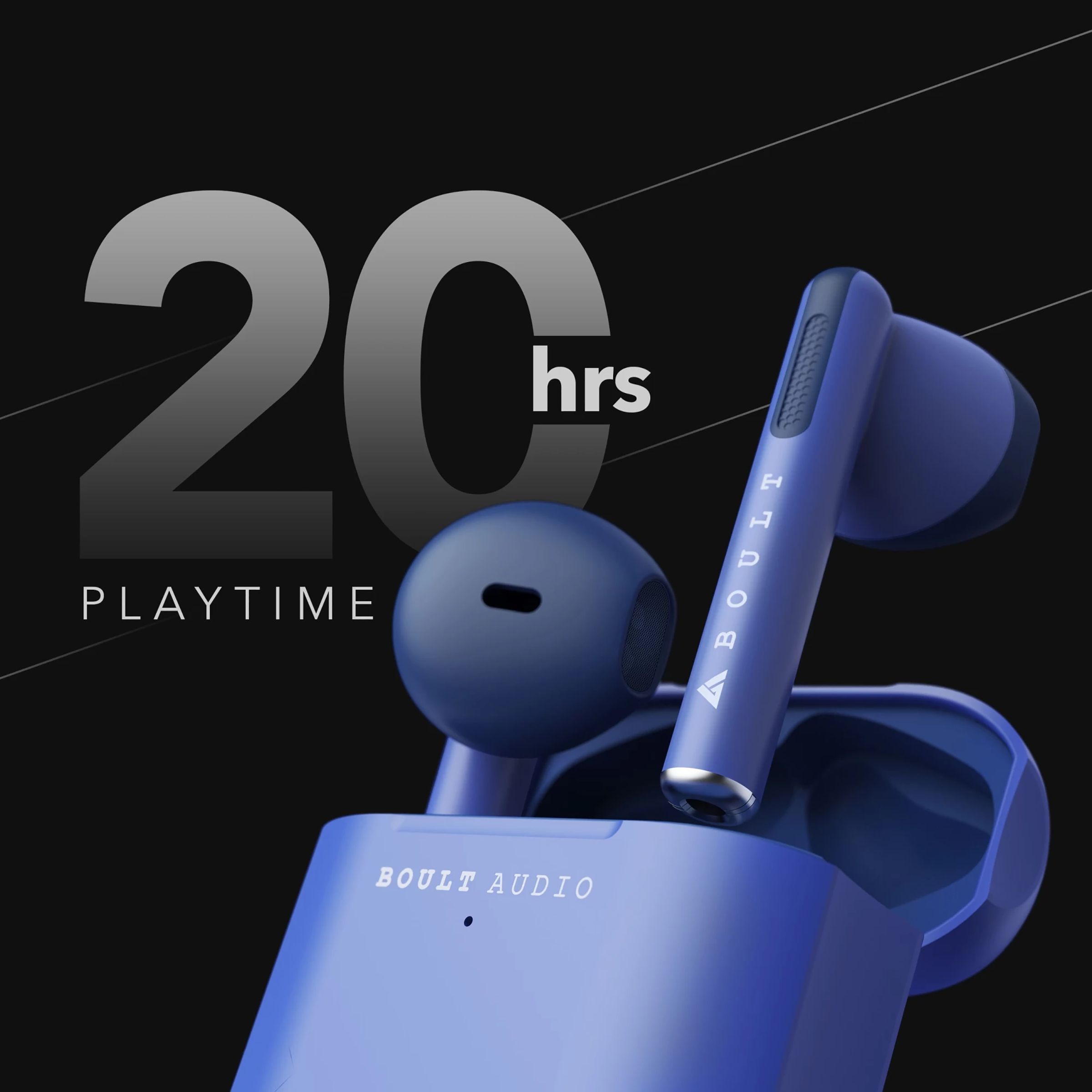 GOBOULT AirBass XPods BA-RD-XPods In-Ear Truly Wireless Earbuds With Mic (Bluetooth 5.0, Touch Control, Blue)_3