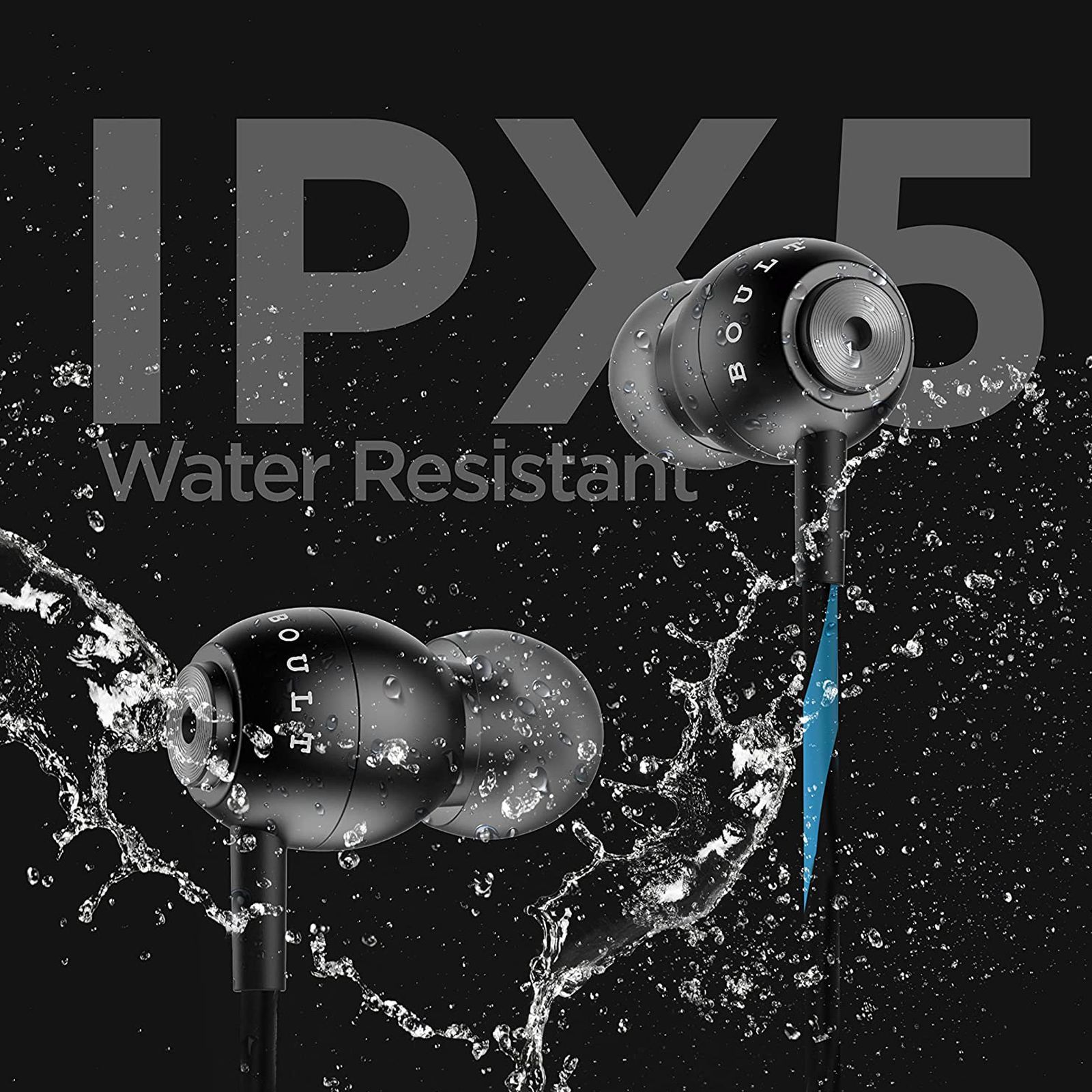 GOBOULT Bassbuds StormX BA-RD-StormX In-Ear Wired  Earphone with Mic (Deep Bass, Blue)_3