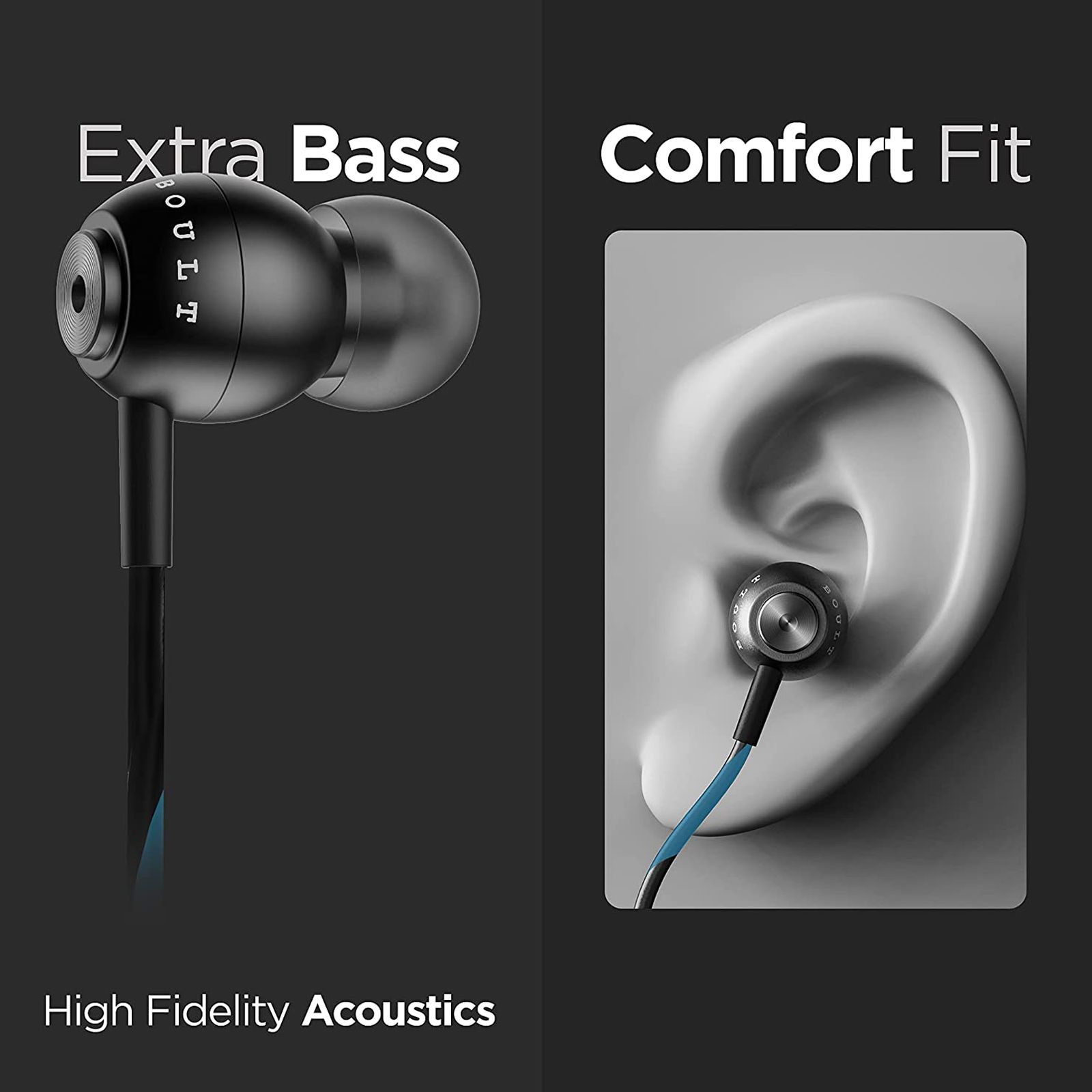 GOBOULT Bassbuds StormX BA-RD-StormX In-Ear Wired  Earphone with Mic (Deep Bass, Blue)_4