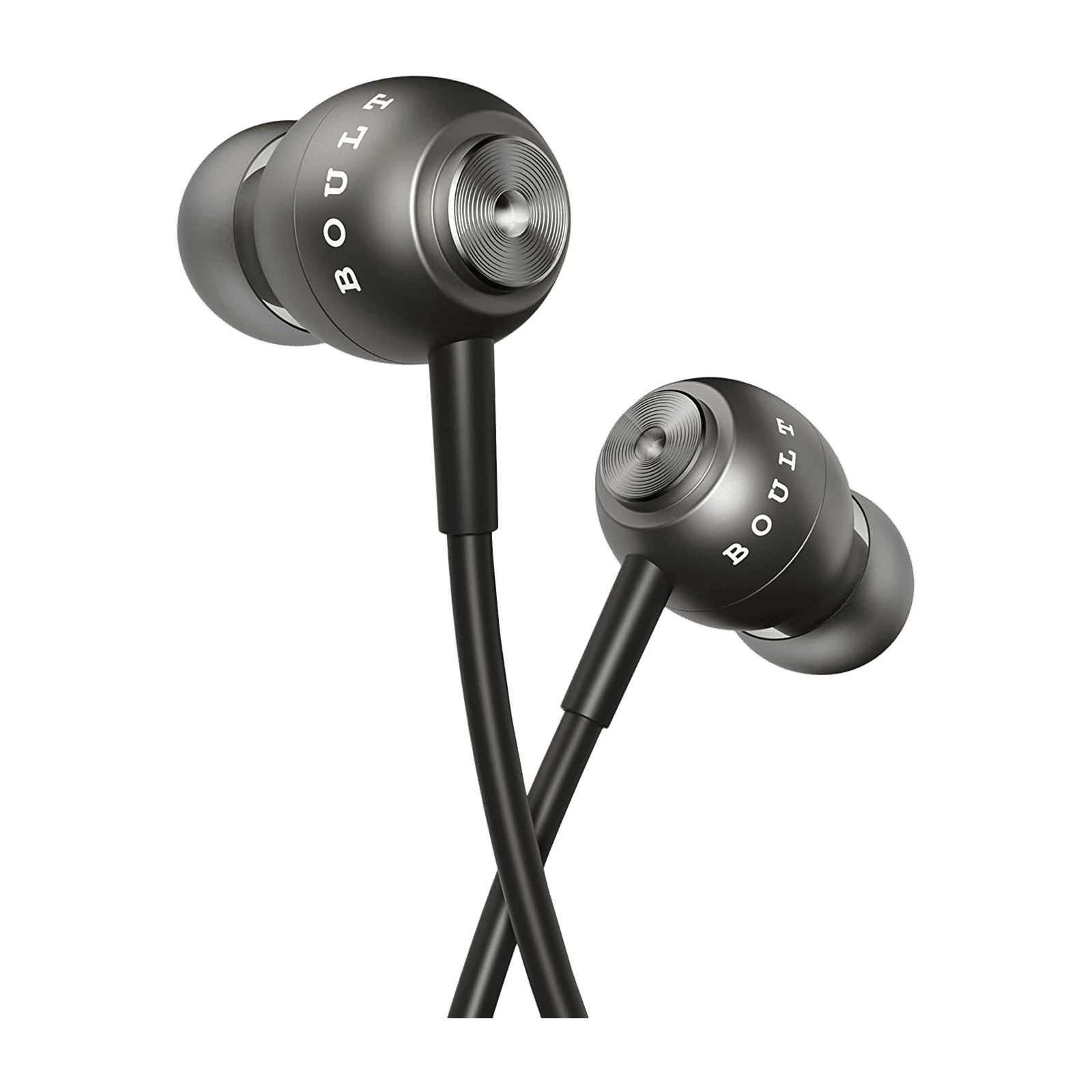 GOBOULT Bassbuds StormX BA-RD-StormX In-Ear Wired Earphone with Mic (Deep Bass, Grey) GOBOULT Bassbuds StormX BA-RD-StormX In-Ear Wired Earphone with Mic (Deep Bass, Grey)_1