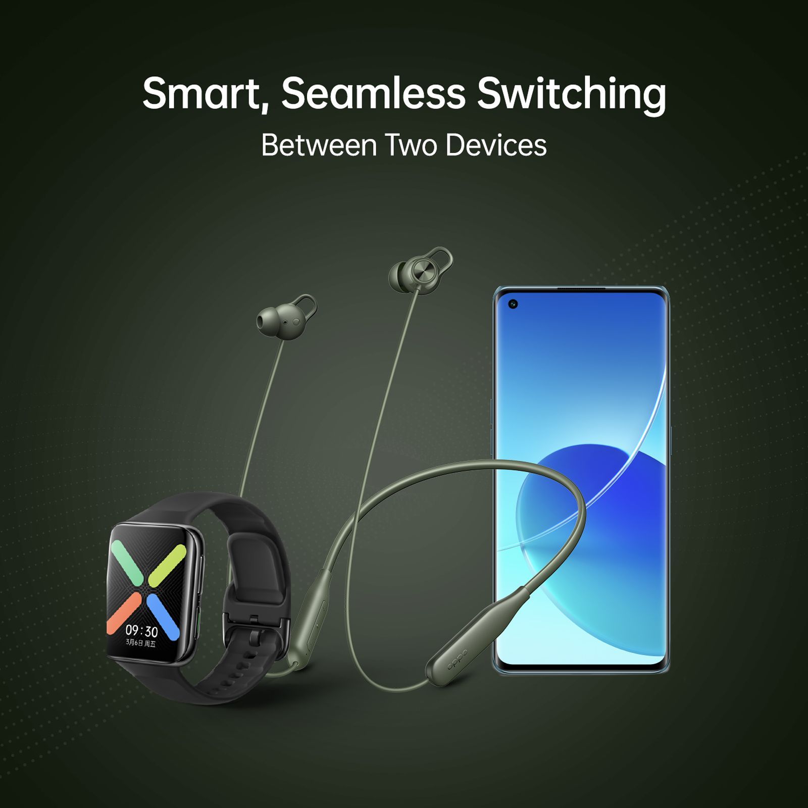 oppo Enco M32 EWN20 Neckband (IP55 Water & Dust Resistant, 28 Hours Playtime, Green)_14