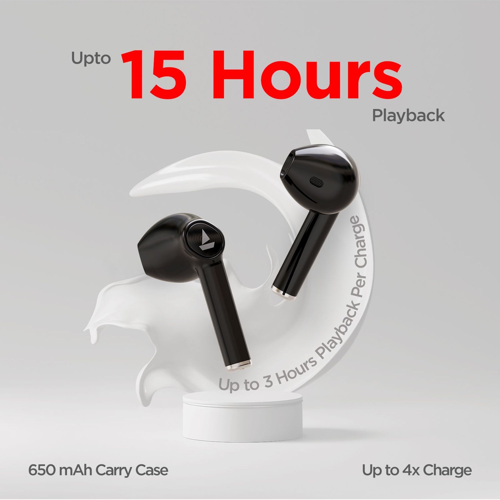 boAt Airdopes 131 TWS Earbuds (IPX4 Water Resistant, Upto 12 Hours Playback, Active Black)_2