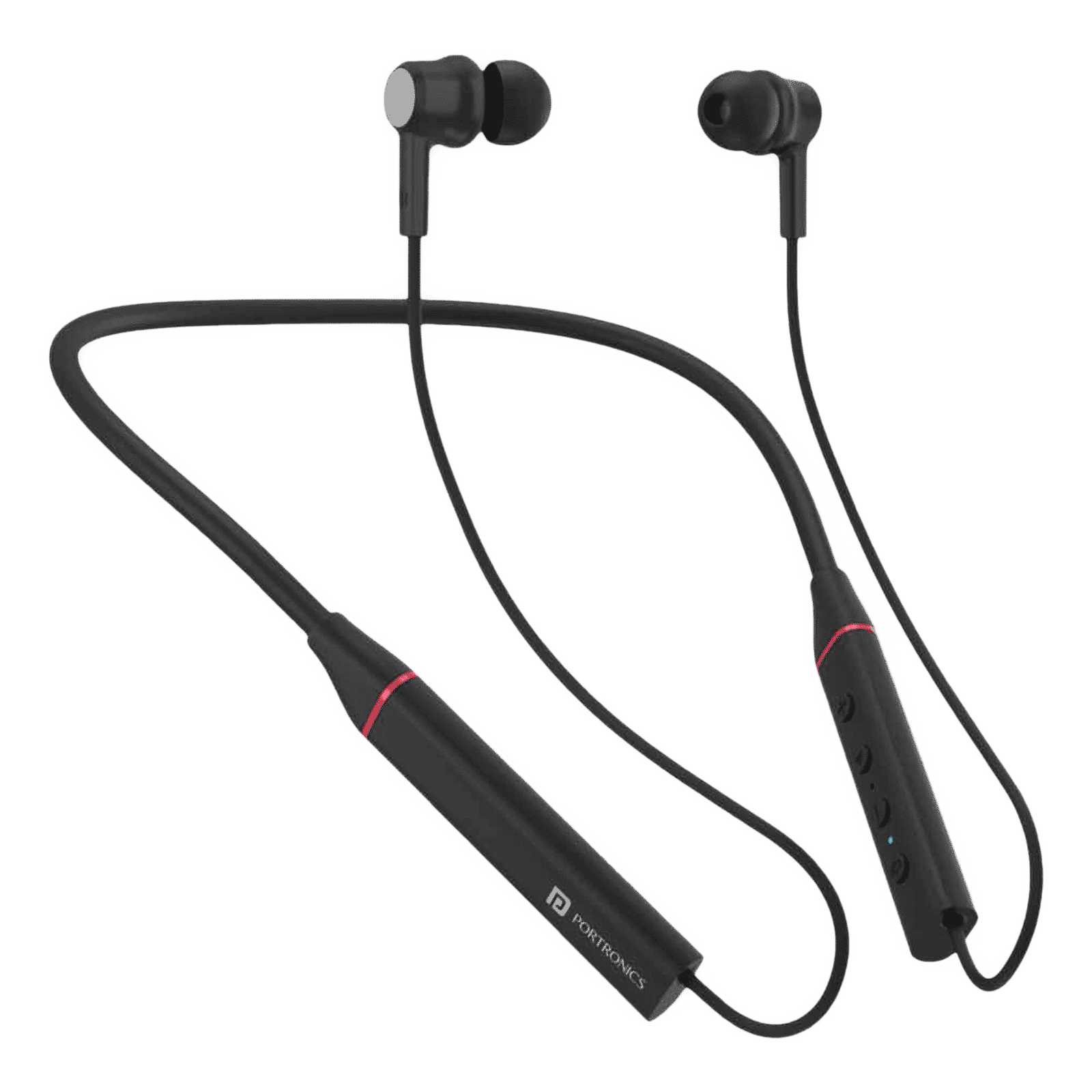 PORTRONICS Harmonics 400 POR 1588 Neckband (12 Hours Playtime, Thunder Black)_1