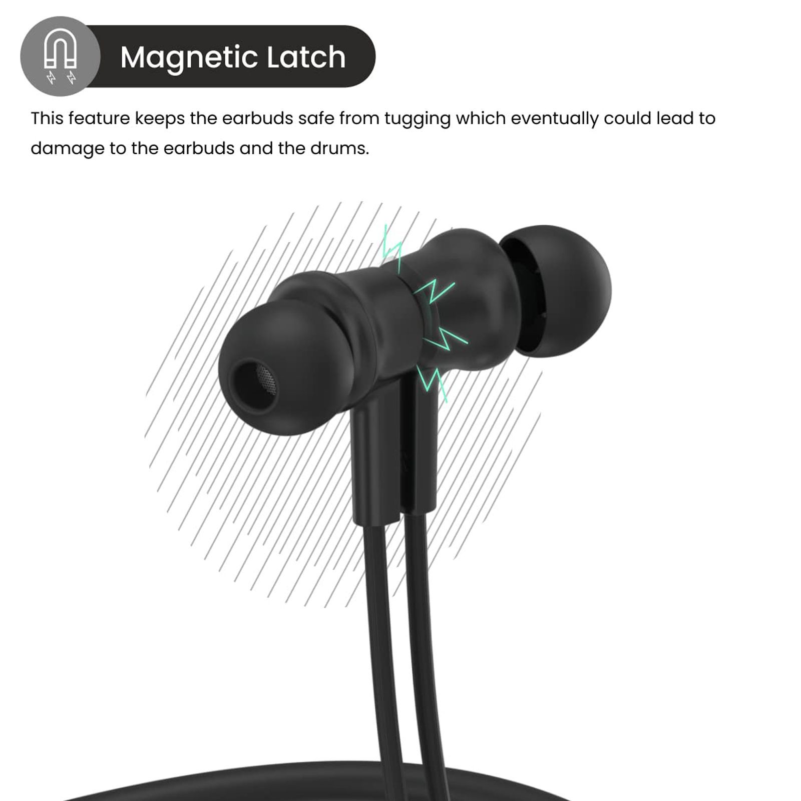 PORTRONICS Harmonics 400 POR 1588 Neckband (12 Hours Playtime, Thunder Black)_8