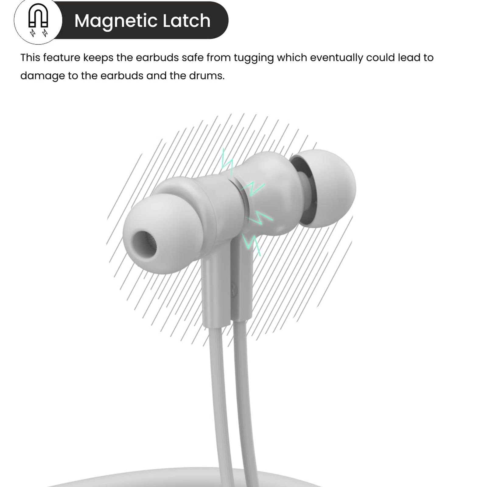 PORTRONICS Harmonics 400 POR 1589 In-Ear Wireless Earphone with Mic (Hi-Fidelity Sound, Grey)_7