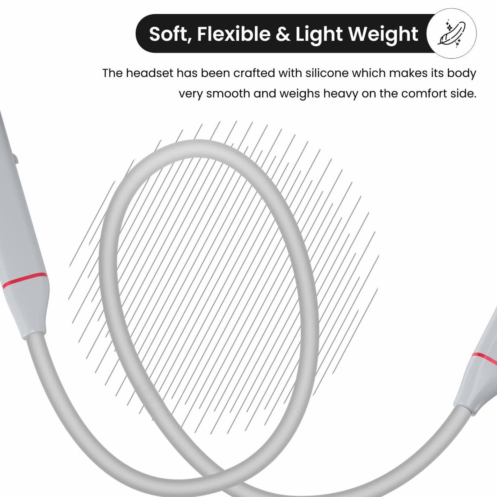 PORTRONICS Harmonics 400 POR 1589 In-Ear Wireless Earphone with Mic (Hi-Fidelity Sound, Grey)_3