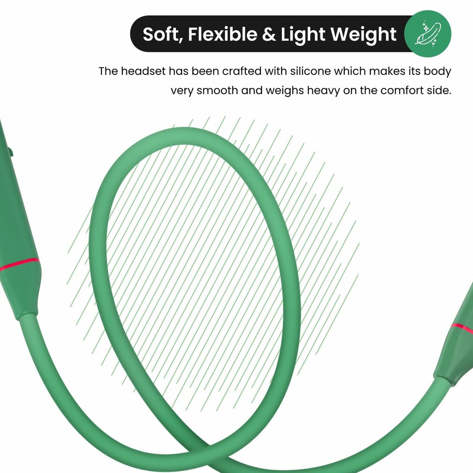PORTRONICS Harmonics 400 POR 1591 Neckband (12 Hours Playtime, Green)_7