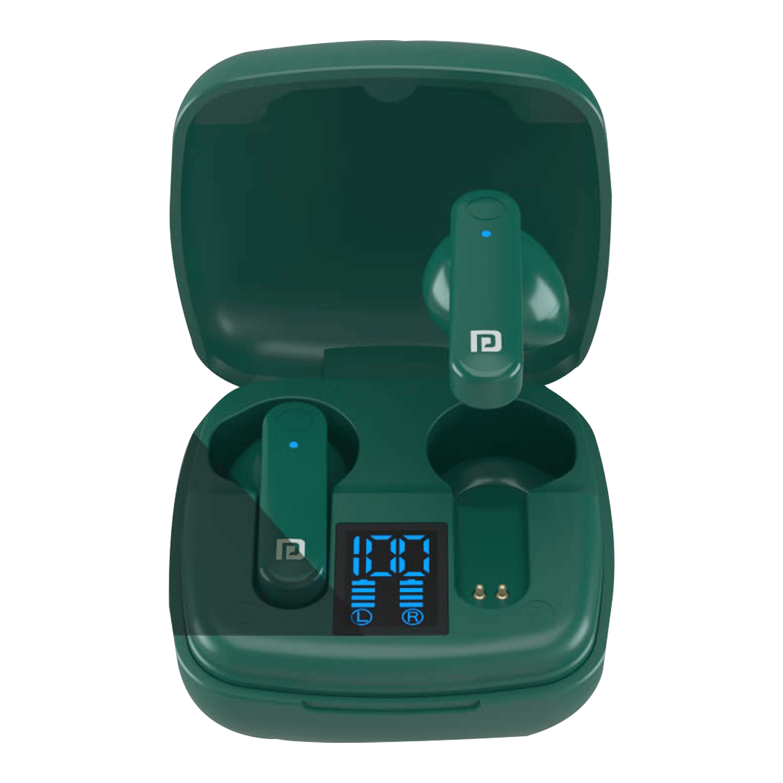 PORTRONICS Harmonics Twins S2 POR 1526 TWS Earbuds (Sweatproof & Water Resistant, 20 Hours Playback, Green)_3