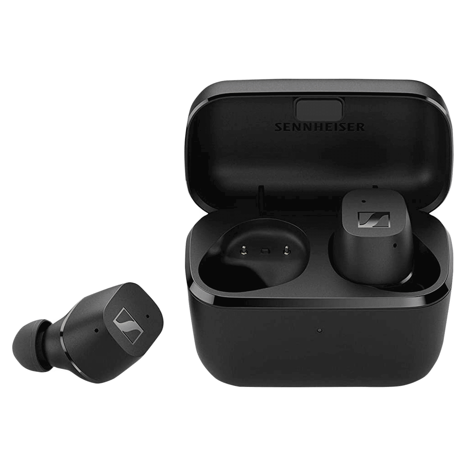 SENNHEISER CX 200 TW1 TWS Earbuds with Passive Noise Cancellation (IPX4 Splash Resistant, 27 Hours Playback, Black)_1