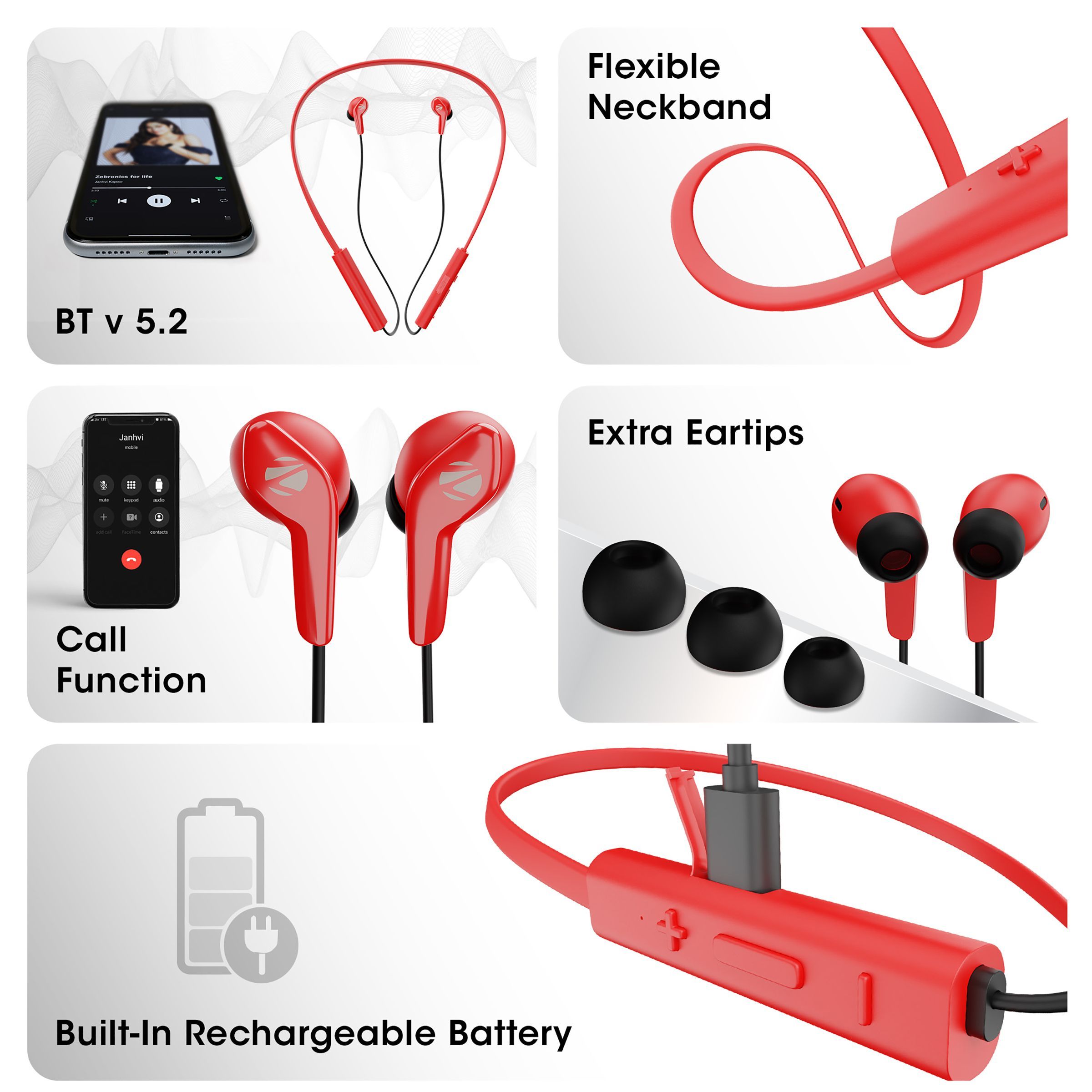 ZEBRONICS Yoga 4 Neckband (Voice Assistant Supported, Blue) ZEBRONICS Yoga 4 Neckband (Voice Assistant Supported, Blue)_7