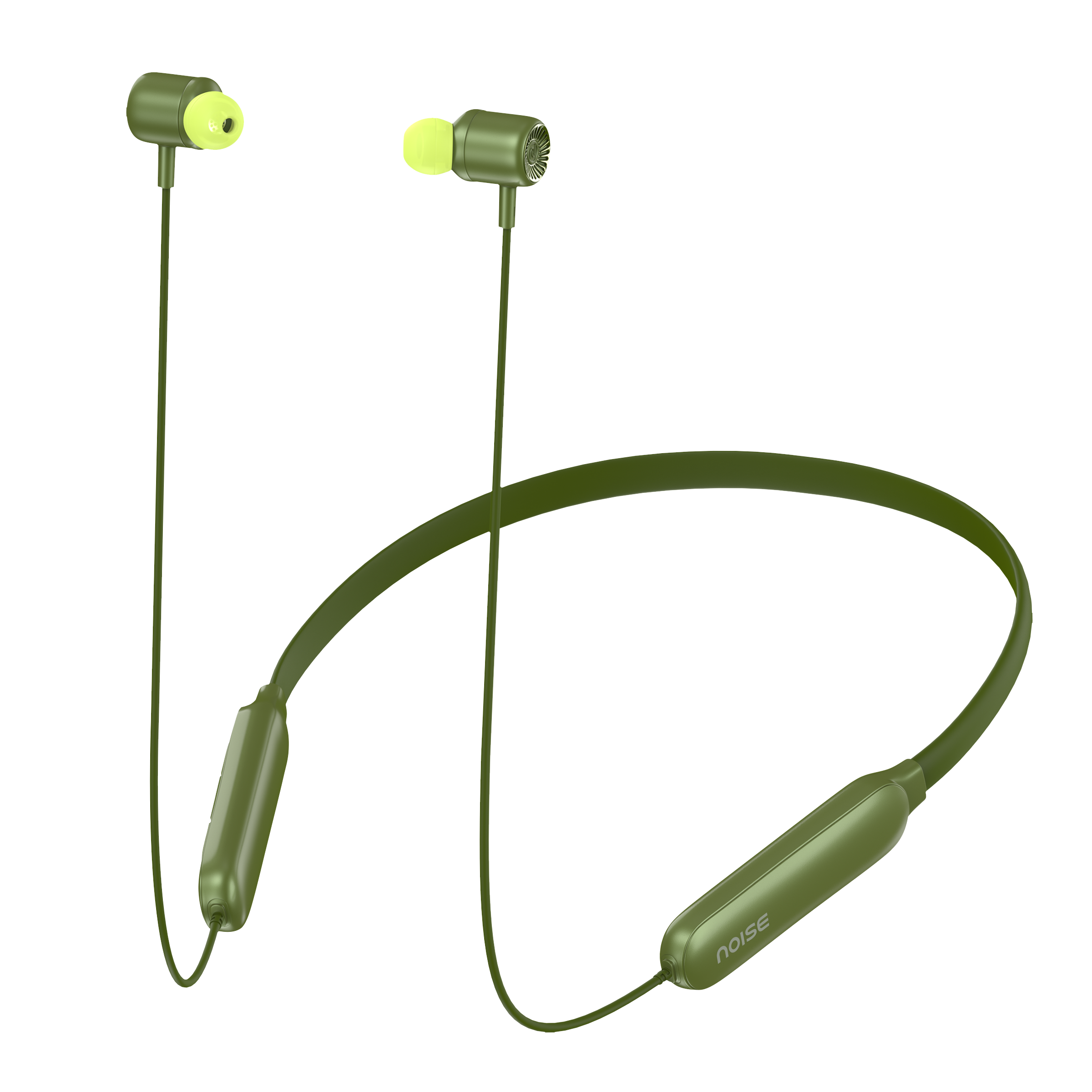 noise Bravo Neckband (35 Hours Playtime, Neon Green) noise Bravo Neckband (35 Hours Playtime, Neon Green)_4