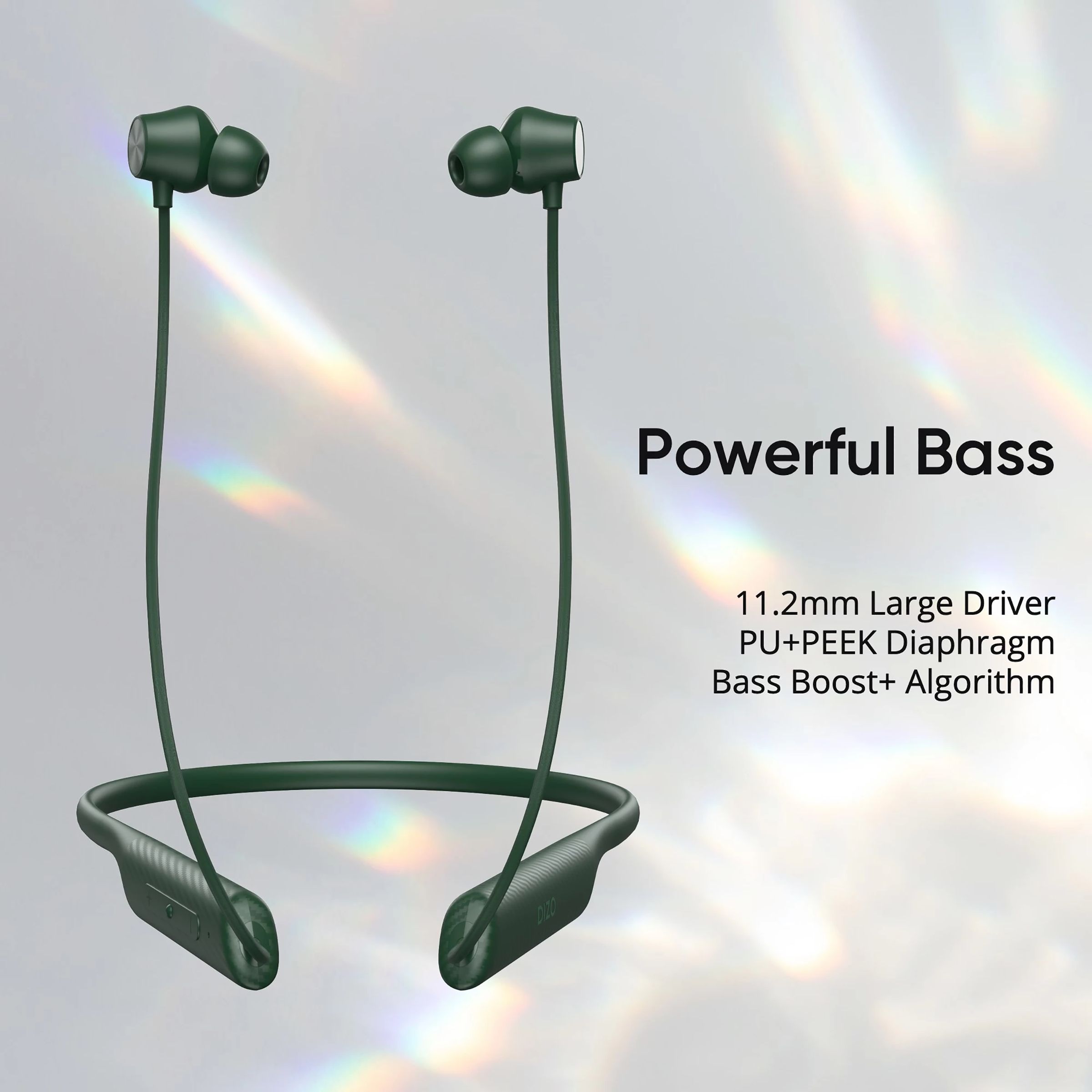 DIZO by realme TechLife Wireless Dash 790101003 Neckband with Noise Cancellation (IPX4 Water Resistant, 18 Hours Playtime, Dynamic Green)_7