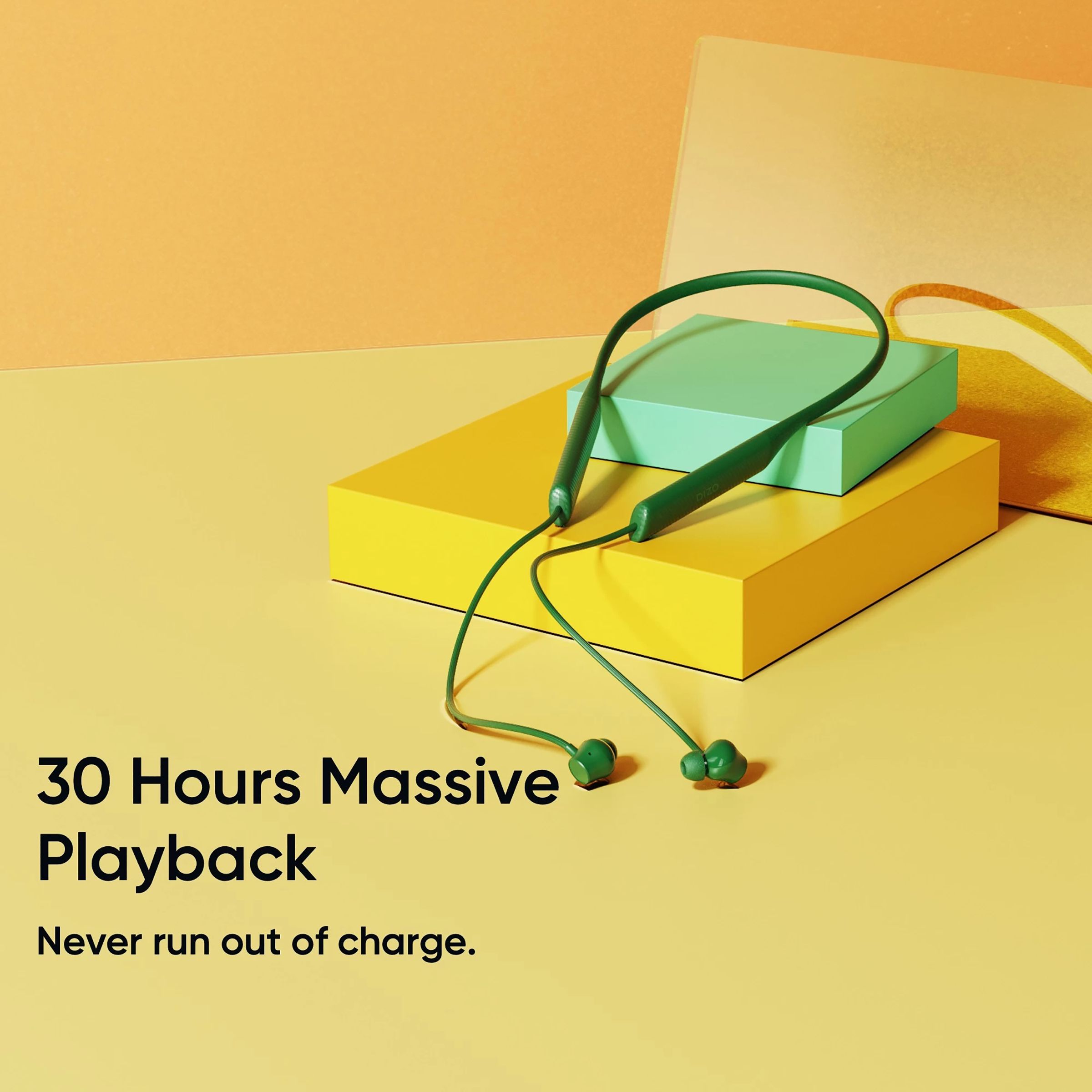 DIZO by realme TechLife Wireless Dash 790101003 Neckband with Noise Cancellation (IPX4 Water Resistant, 18 Hours Playtime, Dynamic Green)_6