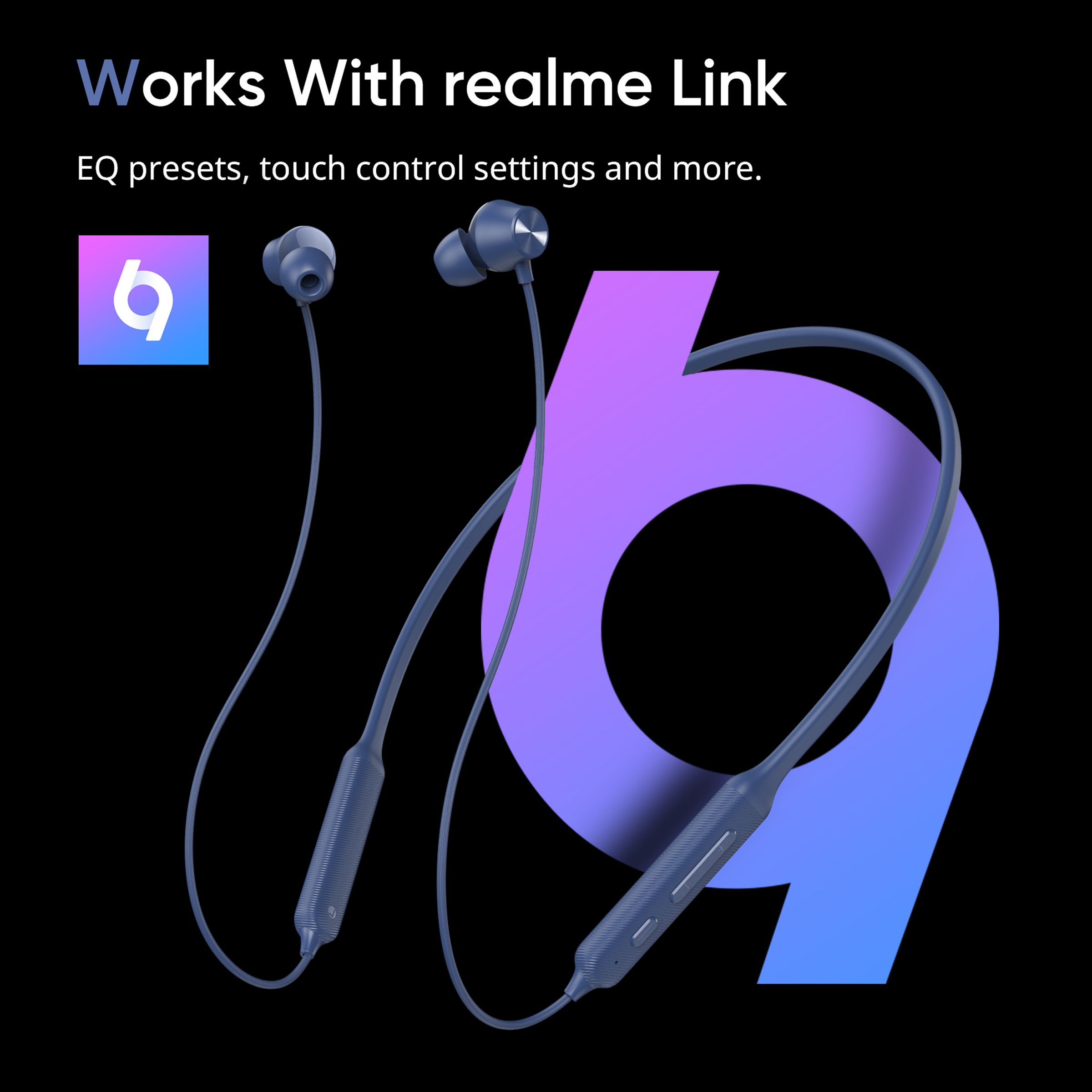DIZO by realme TechLife Wireless Power DA2125 Neckband with Environmental Noise Cancellation (IPX4 Resistant, 18 Hours Playback, Violet Blue)_9
