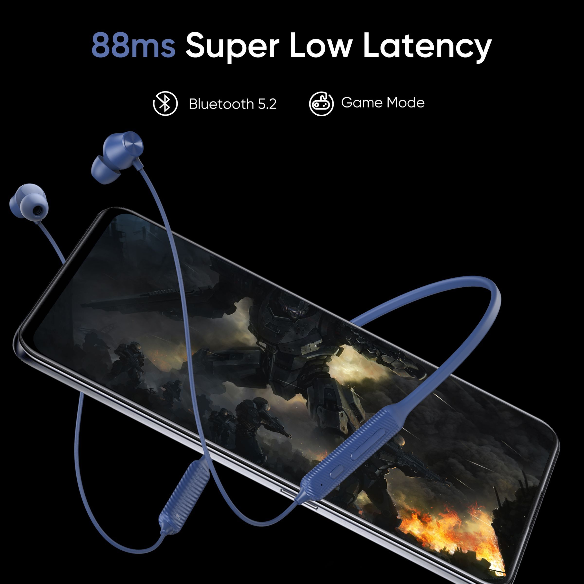 DIZO by realme TechLife Wireless Power DA2125 Neckband with Environmental Noise Cancellation (IPX4 Resistant, 18 Hours Playback, Violet Blue)_3