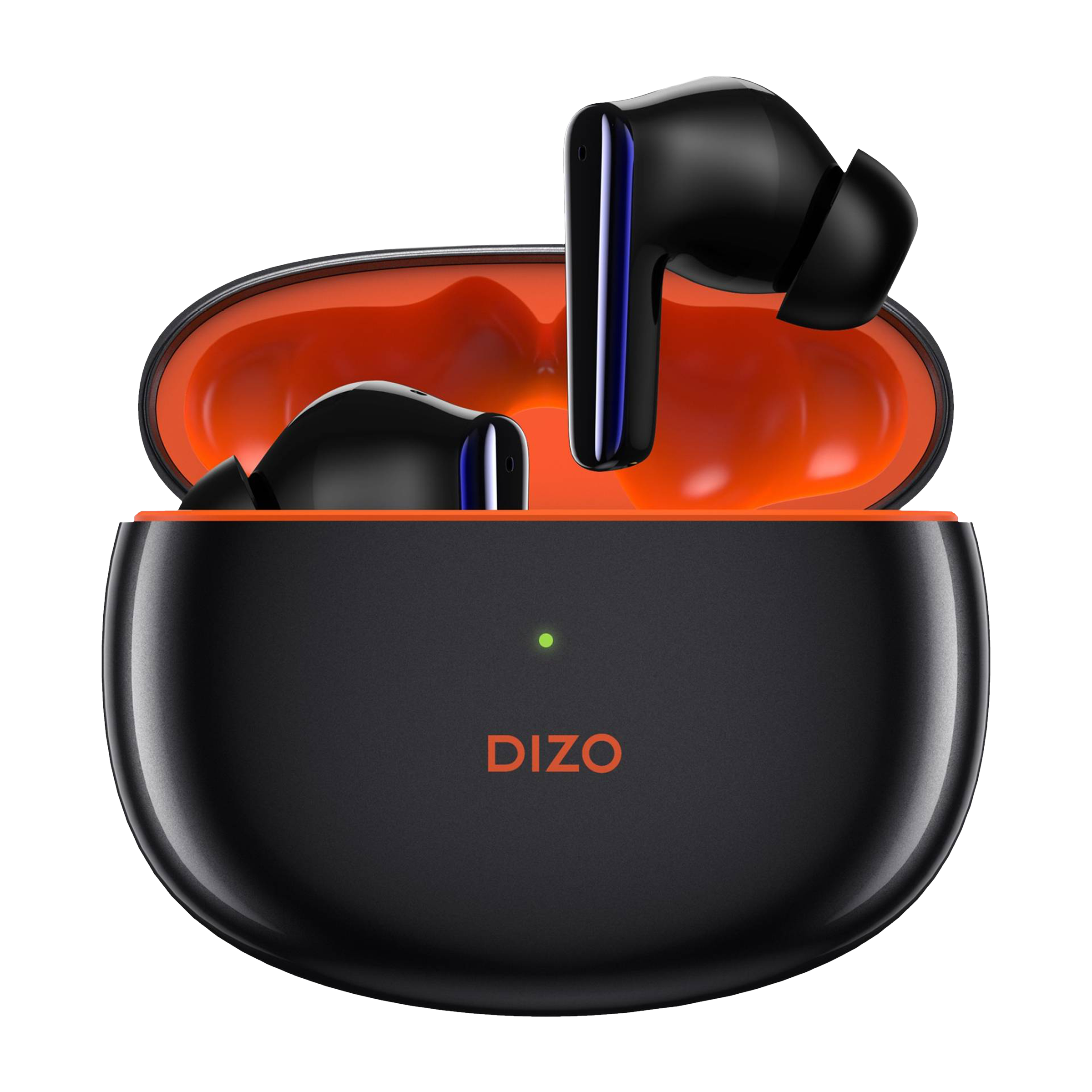 DIZO by realme TechLife Buds Z Pro 790100702 TWS Earbuds with Active Noise Cancellation (IPX4 Sweat & Water Resistant, 25 Hours Playback, Black/Orange)_1