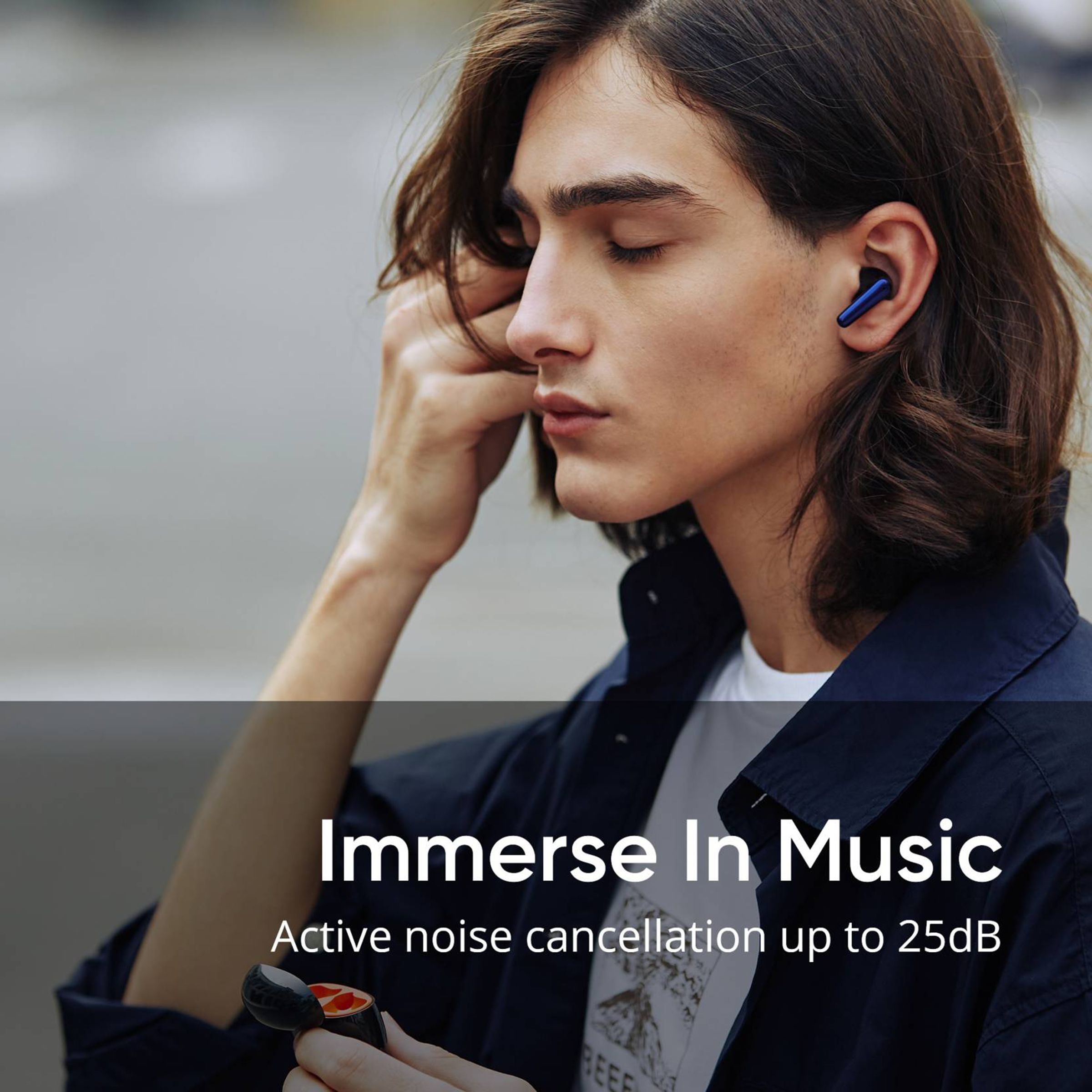 DIZO by realme TechLife Buds Z Pro 790100702 TWS Earbuds with Active Noise Cancellation (IPX4 Sweat & Water Resistant, 25 Hours Playback, Black/Orange)_9