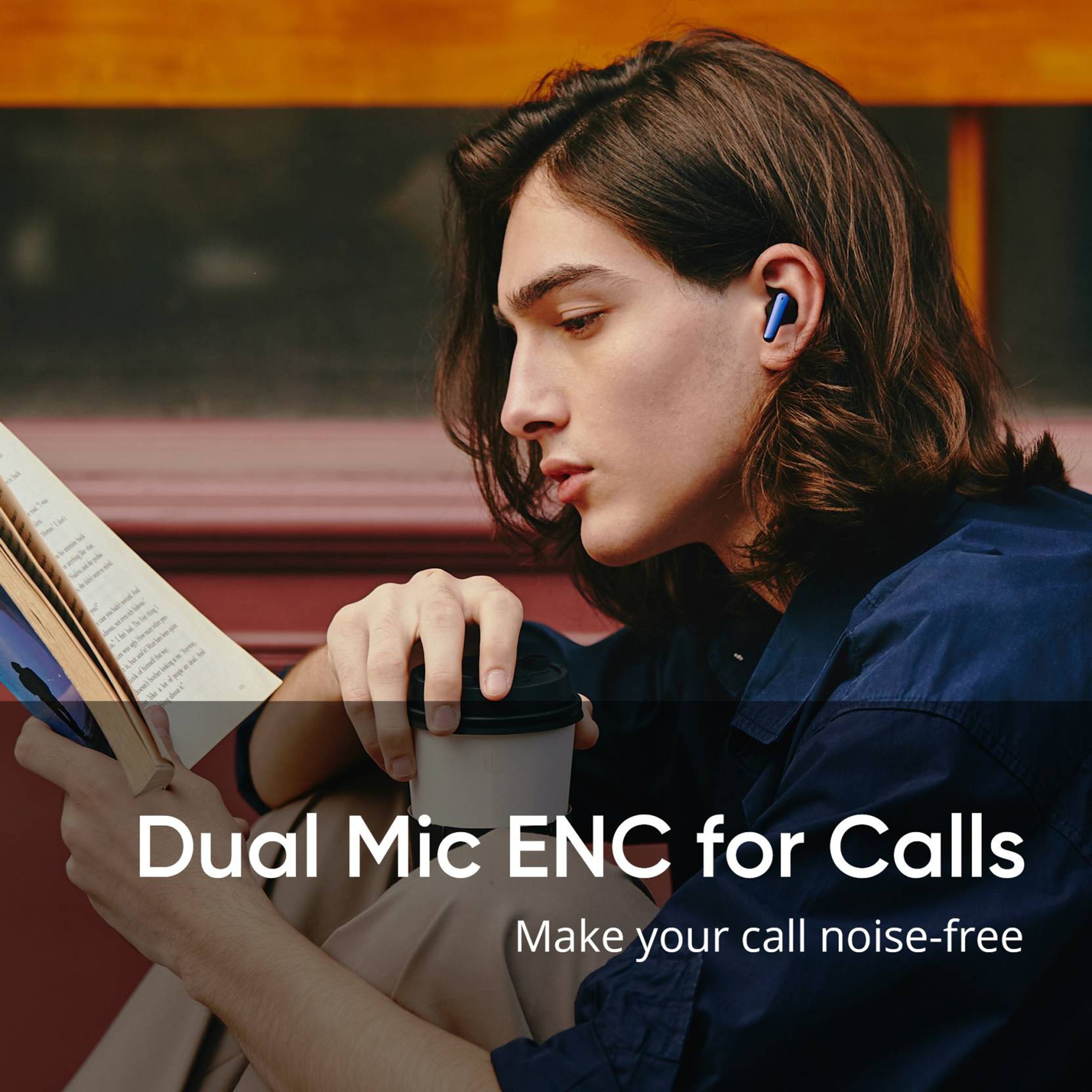 DIZO by realme TechLife Buds Z Pro 790100702 TWS Earbuds with Active Noise Cancellation (IPX4 Sweat & Water Resistant, 25 Hours Playback, Black/Orange)_3