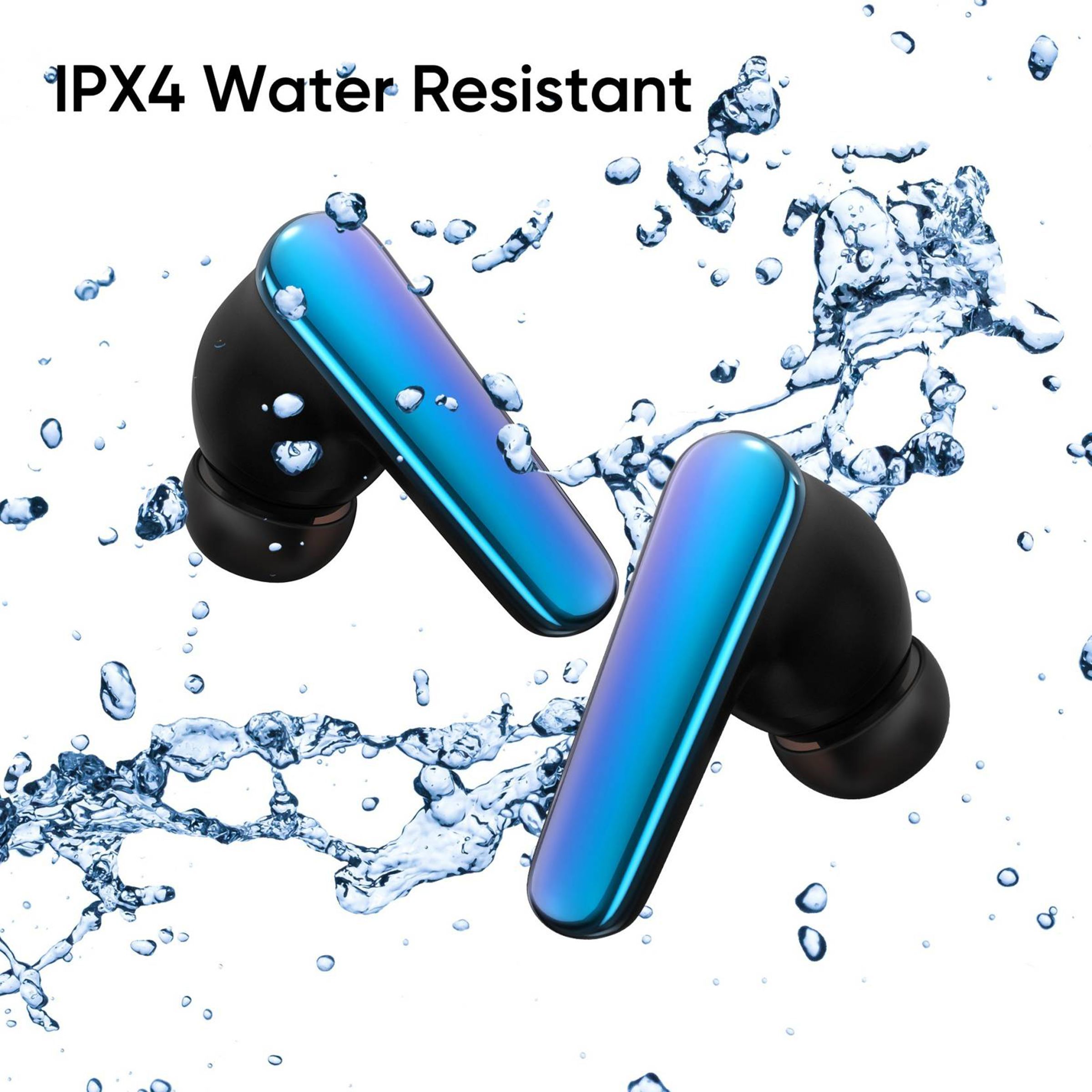 DIZO by realme TechLife Buds Z 790100601 TWS Earbuds with Passive Noise Cancellation (IPX4 Sweat & Water Resistant, 16 Hours Playback, Onyx)_6