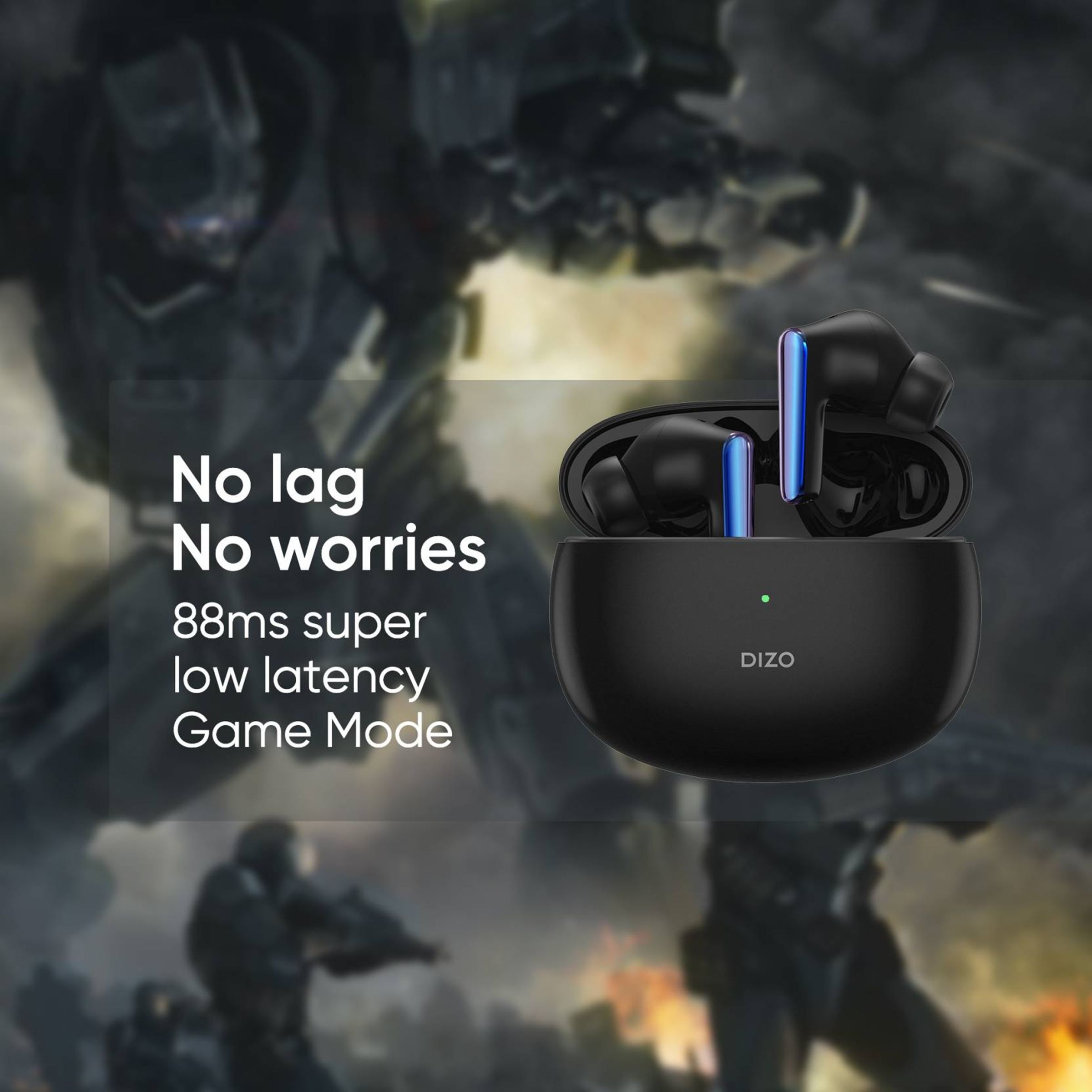 DIZO by realme TechLife Buds Z 790100601 TWS Earbuds with Passive Noise Cancellation (IPX4 Sweat & Water Resistant, 16 Hours Playback, Onyx)_13