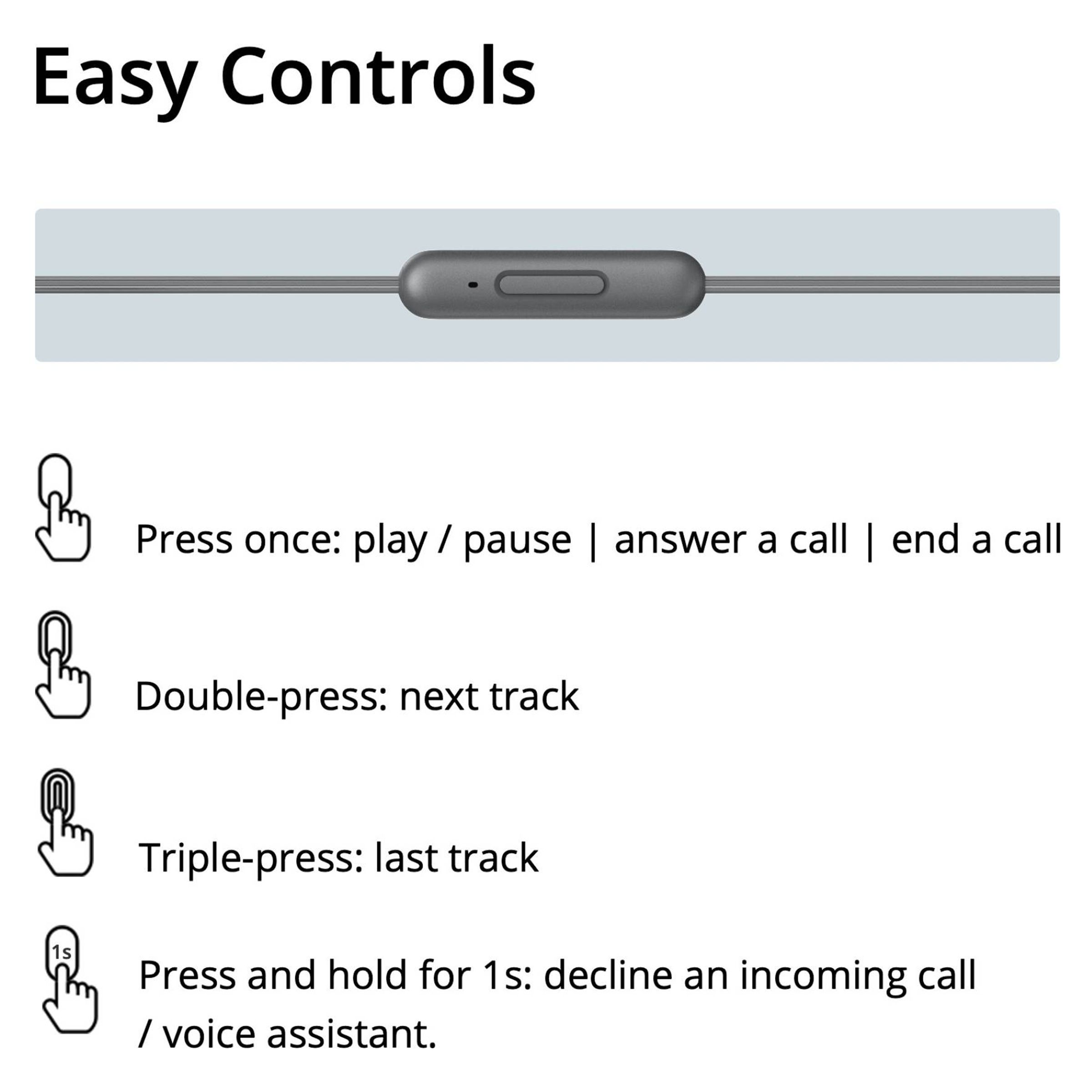 DIZO by realme TechLife DA2106 Wired Earphone with Mic (In Ear, Grey)_8