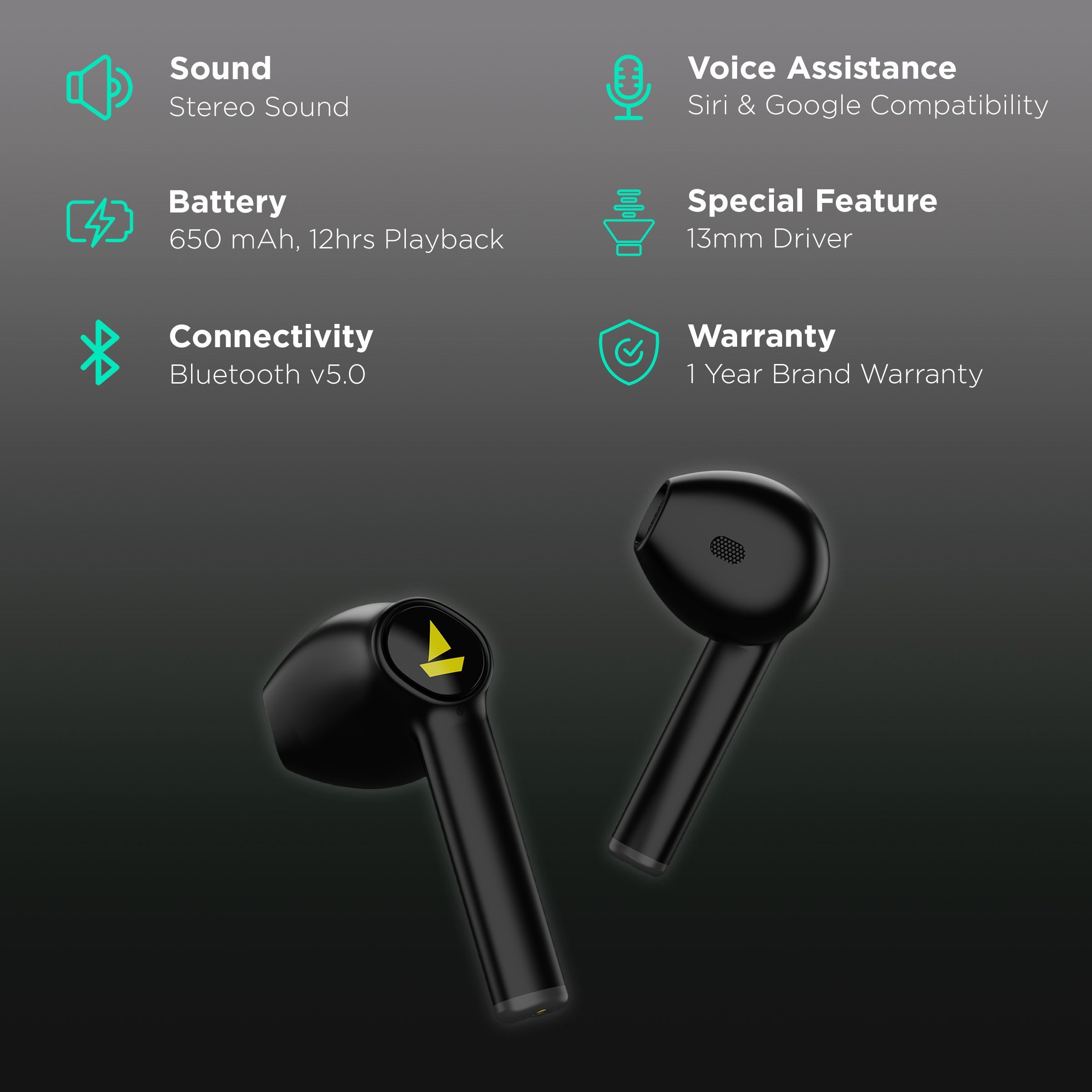 boAt Airdopes 138 TWS Earbuds (IPX4 Water & Dust Resistant, 12 Hours Playback, Black)_2