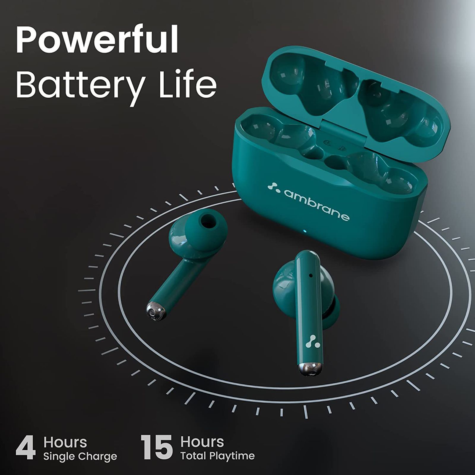 ambrane Dots 38 TWS Earbuds (IPX4 Water Resistant, 19 Hours Playback, Green) ambrane Dots 38 TWS Earbuds (IPX4 Water Resistant, 19 Hours Playback, Green)_4