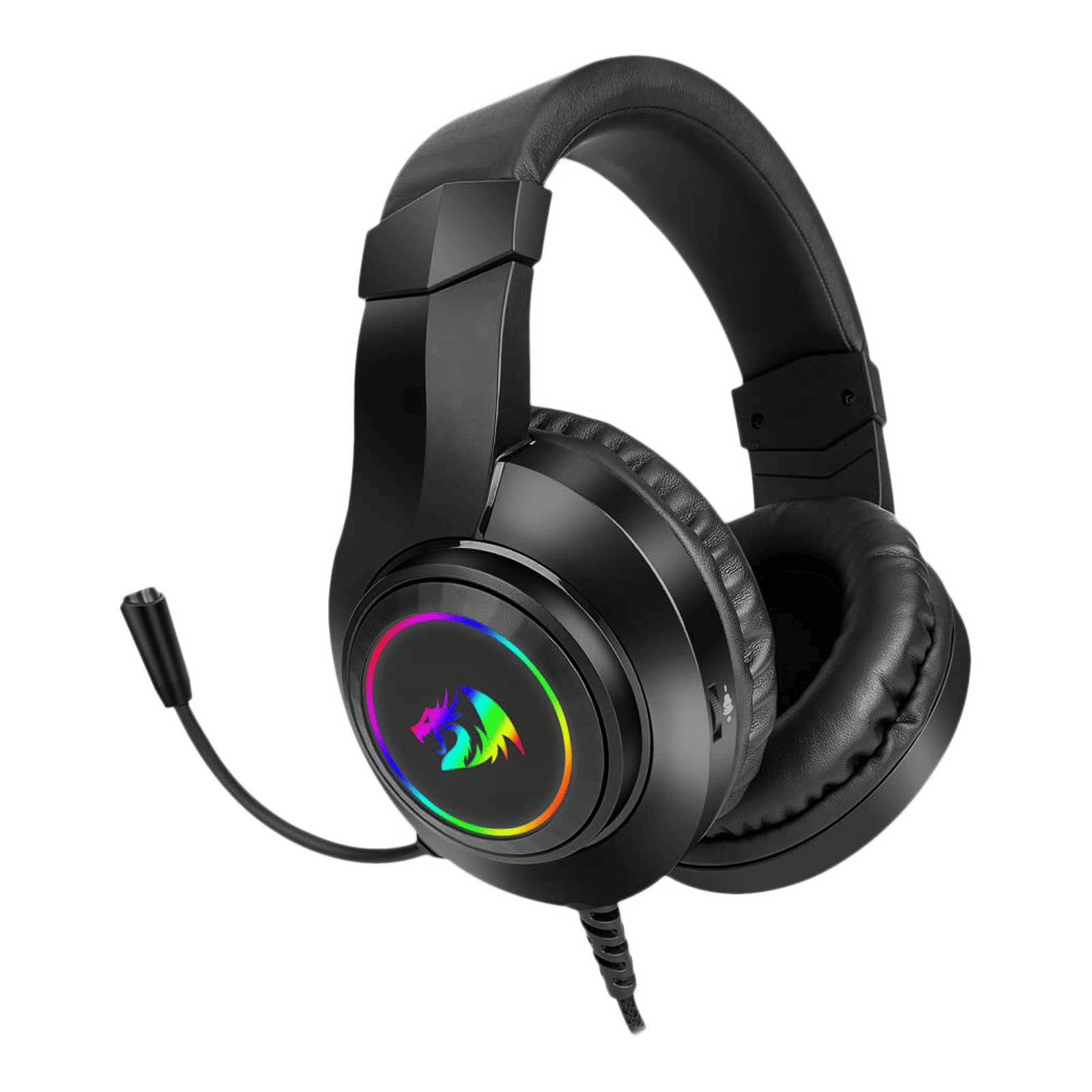 REDRAGON HYLAS H260 Wired Gaming Headset with Passive Noise Isolation (50mm Neodymium Directional Drivers, Over Ear, Black)_1