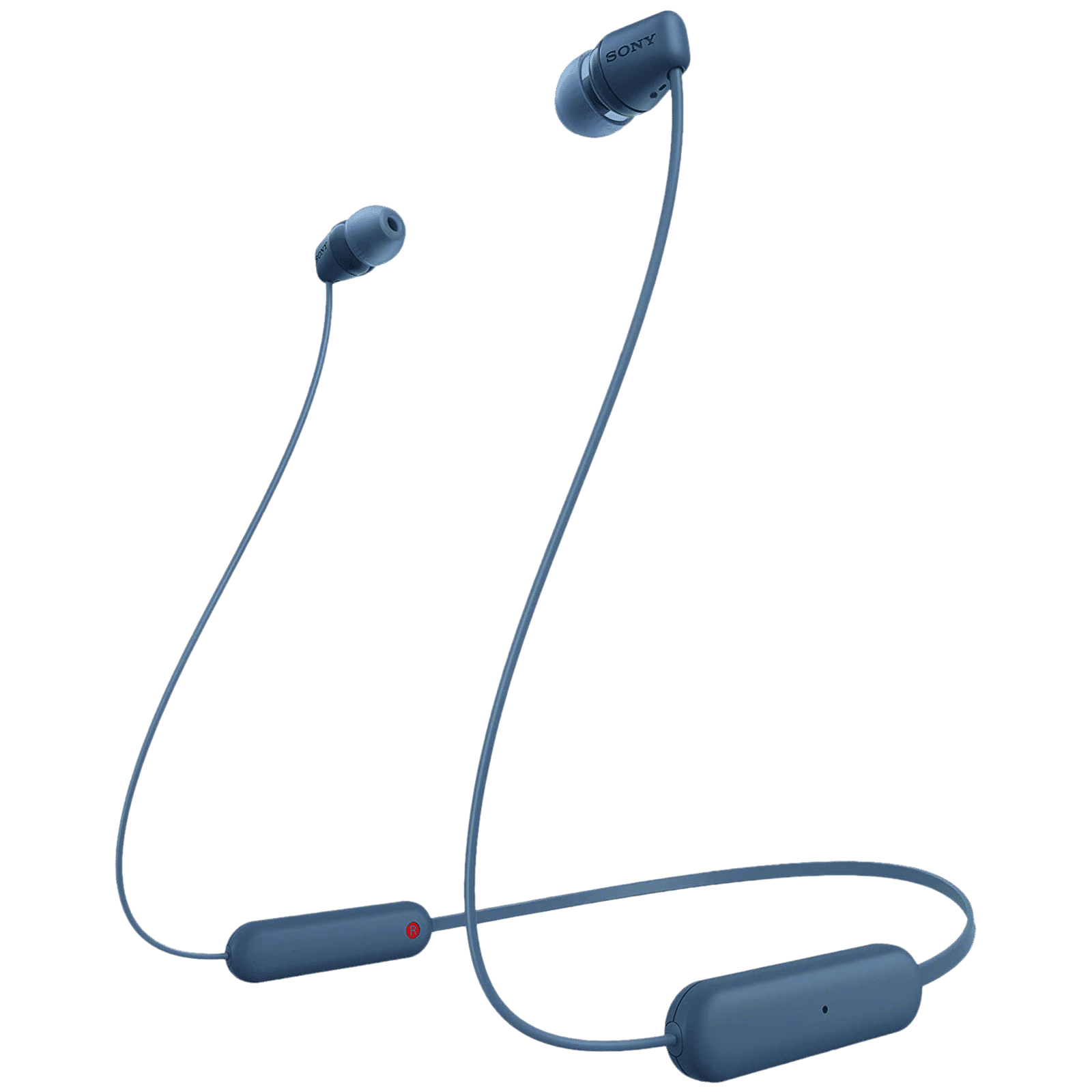 SONY WI-C100 Neckband (IPX4 Sweat & Splashproof, 25 Hours Playtime, Blue)_1