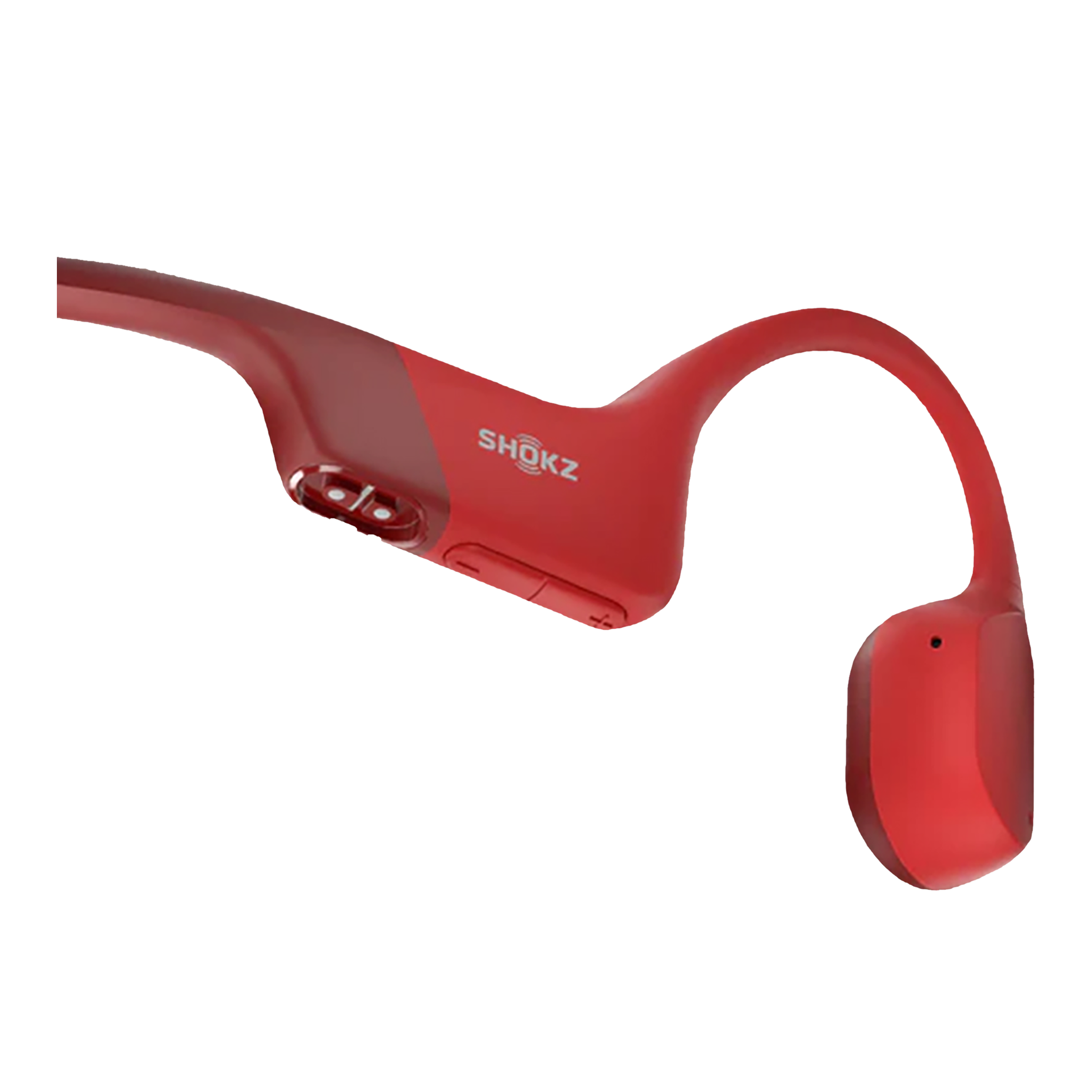 SHOKZ OpenRun Bone Conduction Bluetooth Headphone with Noise Isolation (IP67 Waterproof, 8 Hours Playtime, Red)_3