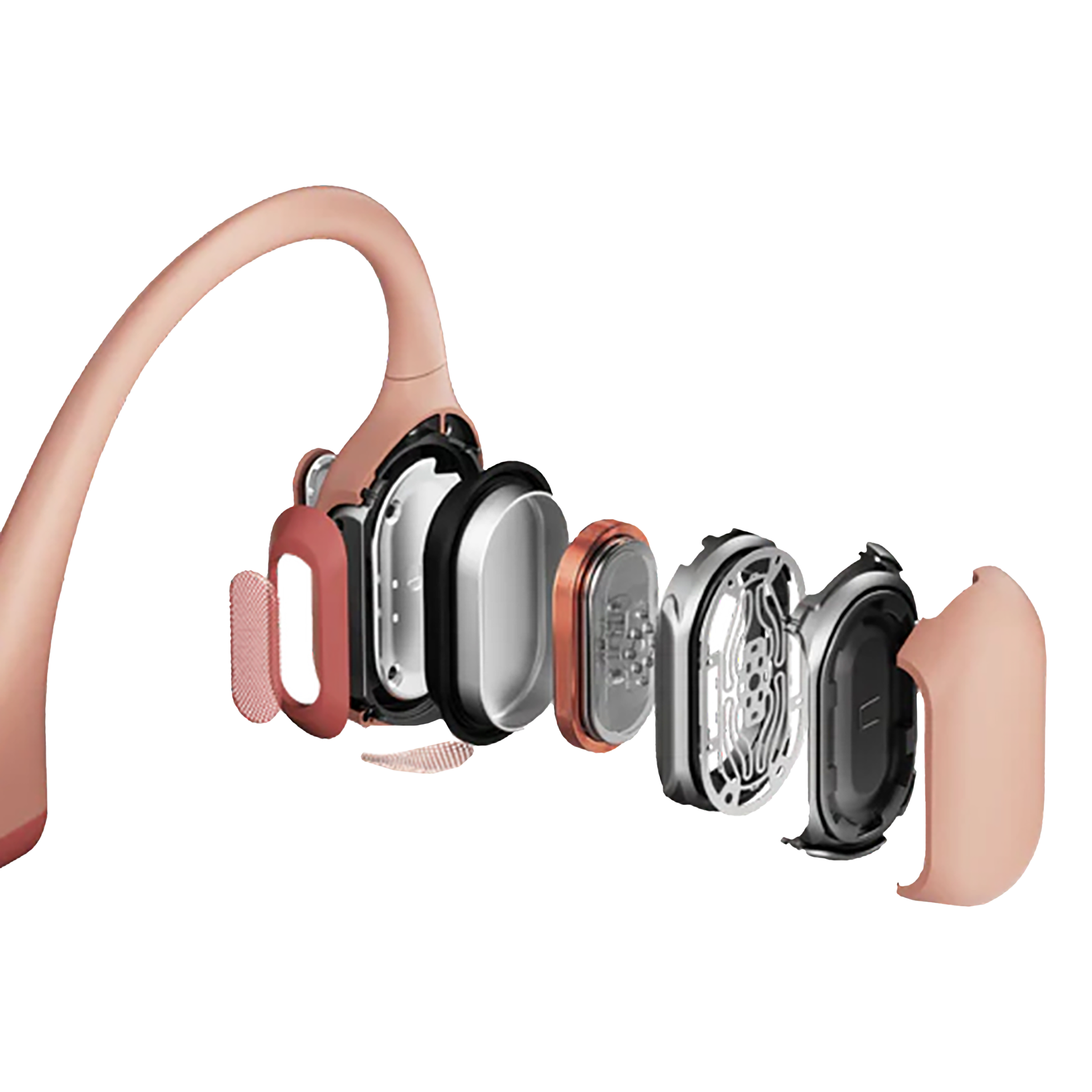 SHOKZ OpenRun Pro Bone Conduction Bluetooth Headphone with Noise Isolation (IP55 Water Resistant, Premium Sound, Pink) SHOKZ OpenRun Pro Bone Conduction Bluetooth Headphone with Noise Isolation (IP55 Water Resistant, Premium Sound, Pink)_5