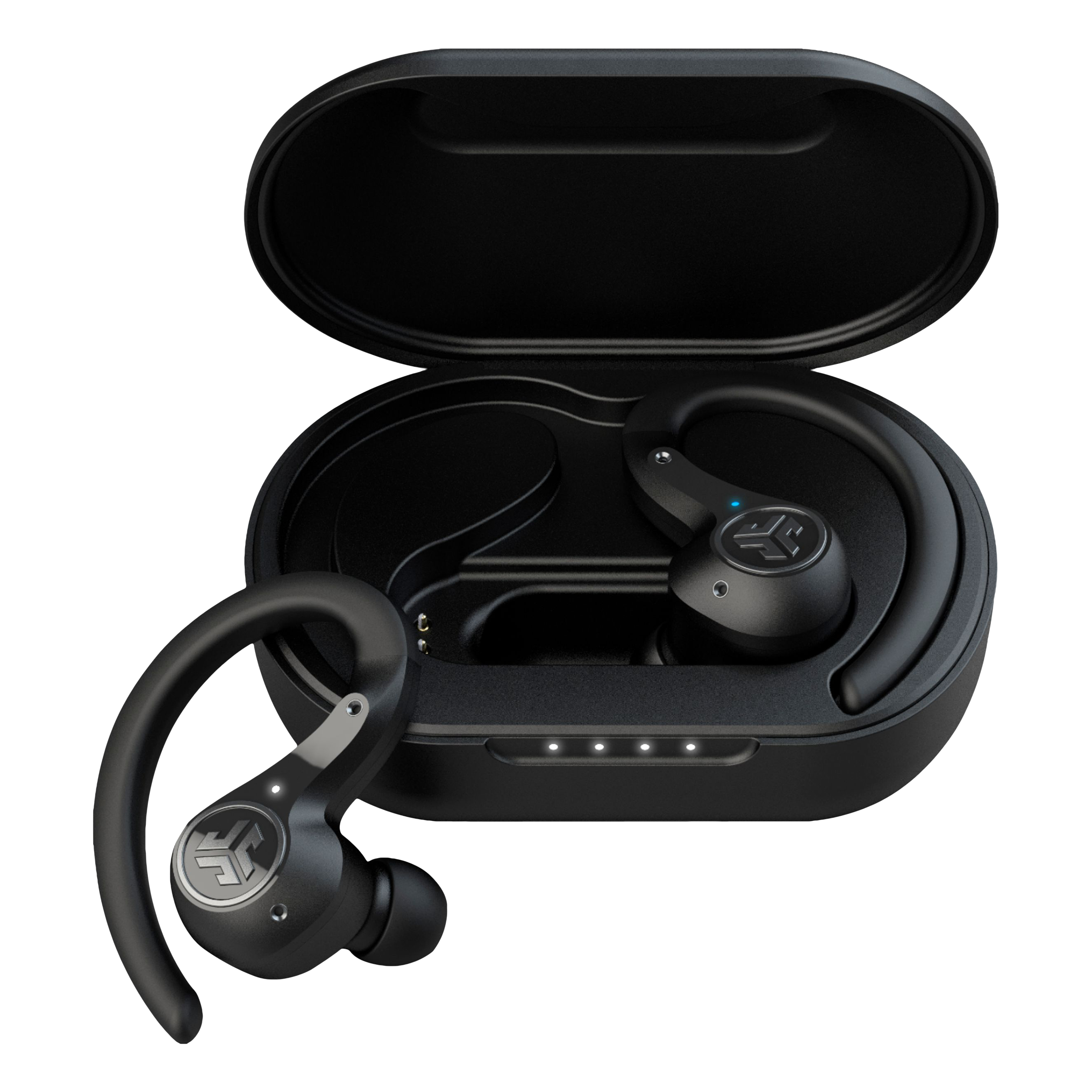 JLAB Epic Air Sport IEUEBEAIRSPTNCRBLK TWS Earbuds with Active Noise Cancellation (IP66 Waterproof, 70 Hours Playback, Black) JLAB Epic Air Sport IEUEBEAIRSPTNCRBLK TWS Earbuds with Active Noise Cancellation (IP66 Waterproof, 70 Hours Playback, Black)_1