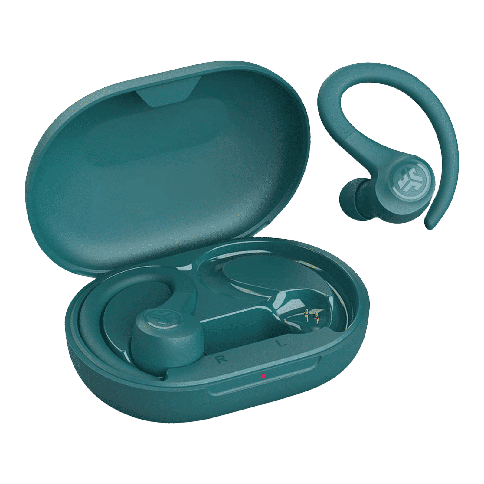 JLAB Go Air Sport IEUEBGAIRSPRTRTEL1 TWS Earbuds (IP55 Water & Sweat Resistant, 32 Hours Playback, Teal)_1