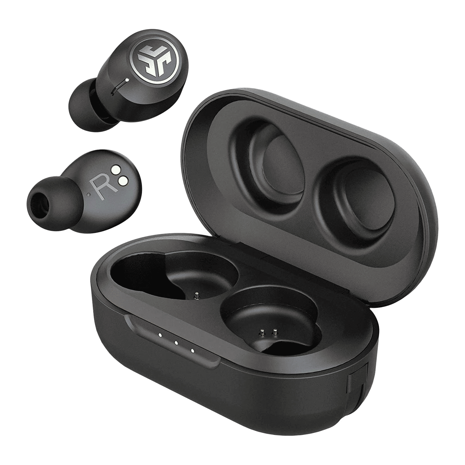 JLAB JBuds Air IEUEBJBAIRANCRBLK8 TWS Earbuds with Active Noise Cancellation (IP55 Water & Sweat Resistant, 40 Hours Playback, Black)_1